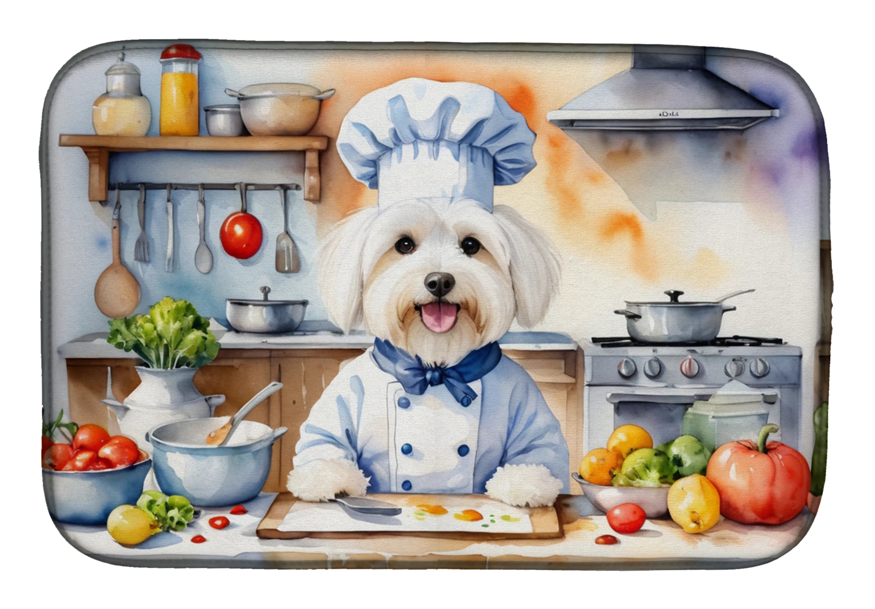 The Dog Chef Dish Drying Mat - Size: 14  X 21" | Pack Of: 1 | Collection name: The dog chef