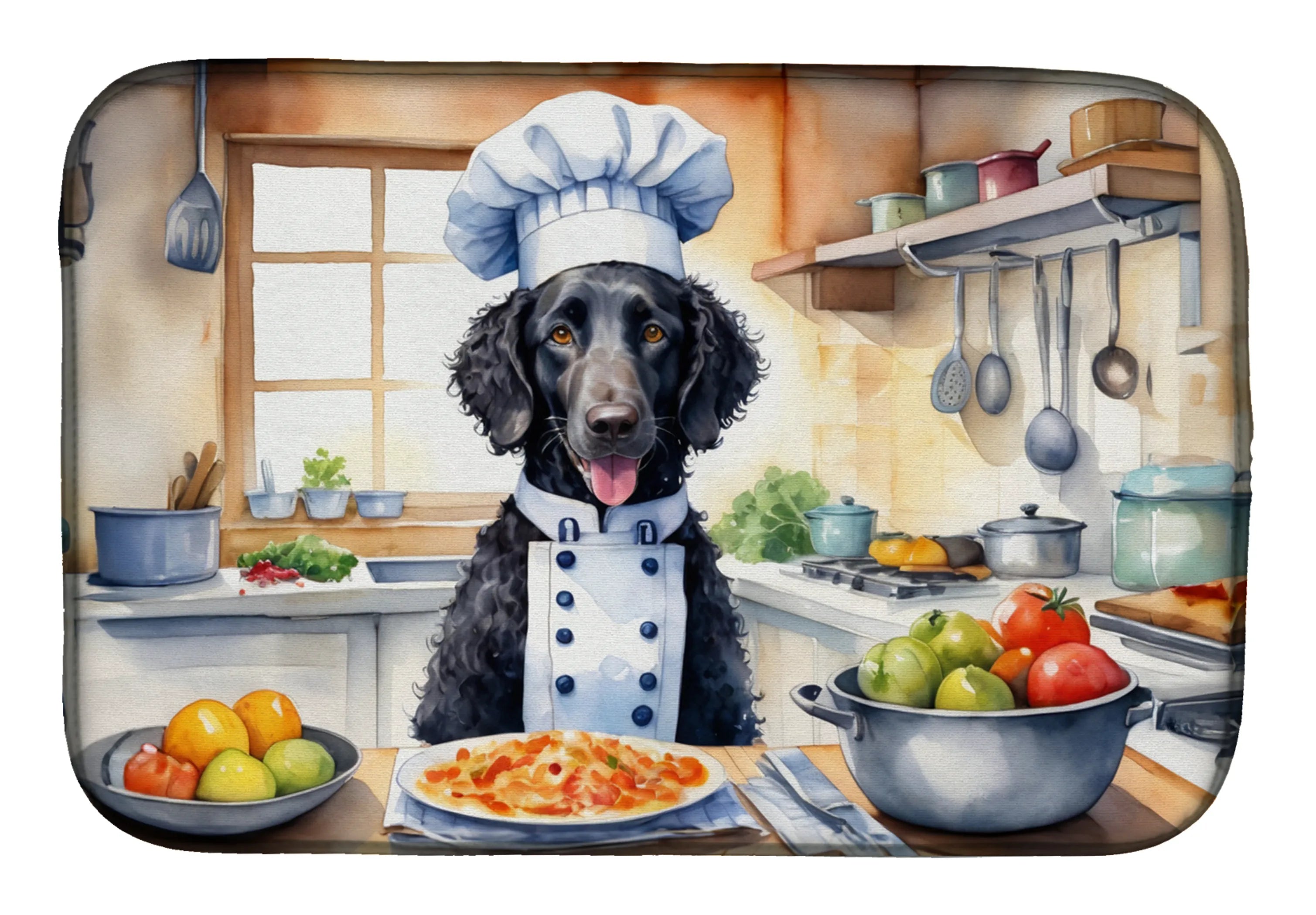 The Dog Chef Dish Drying Mat - Size: 14  X 21" | Pack Of: 1 | Collection name: The dog chef