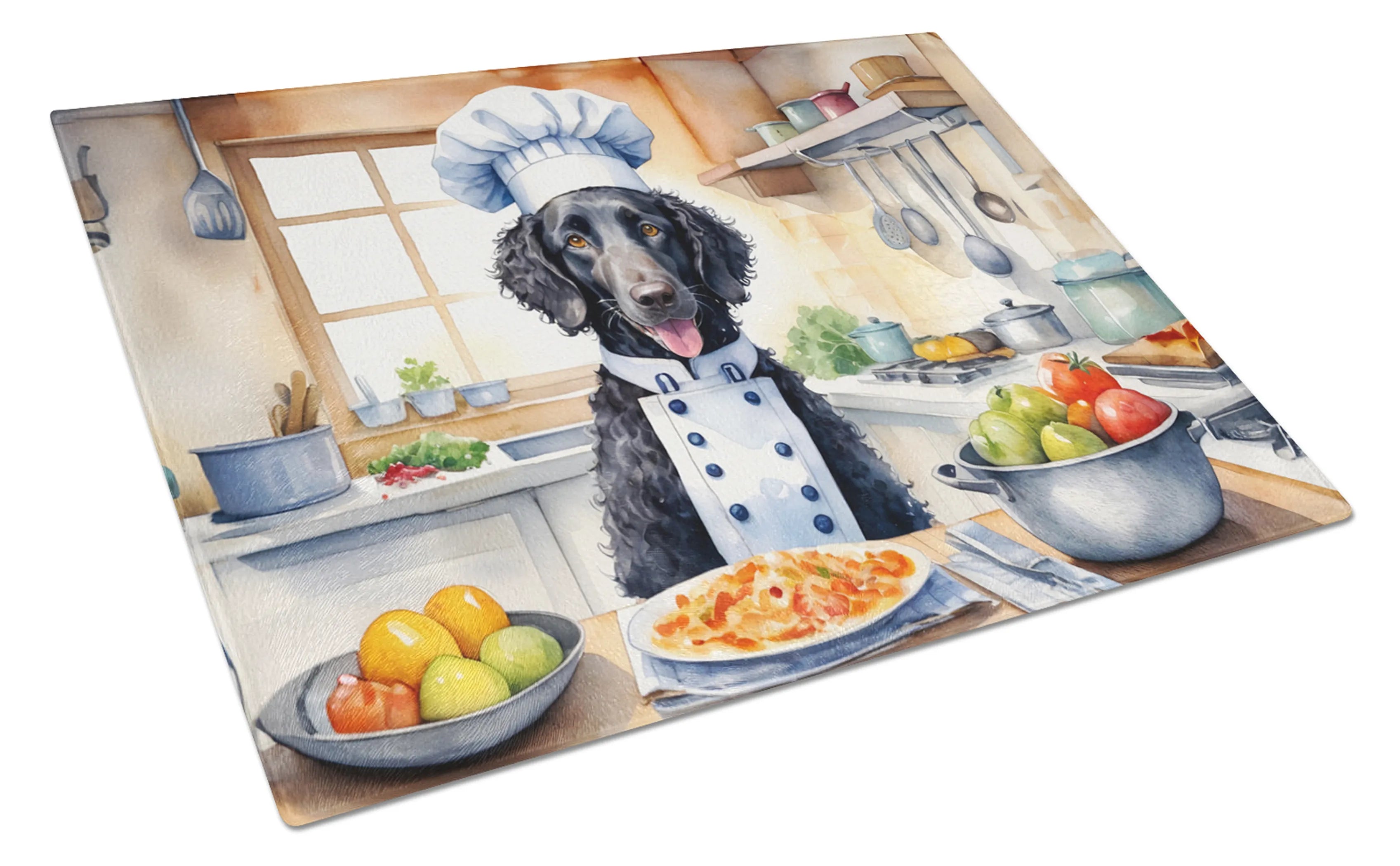The Dog Chef Glass Cutting Board - Size: LARGE | Pack Of: 1 | Collection name: The dog chef