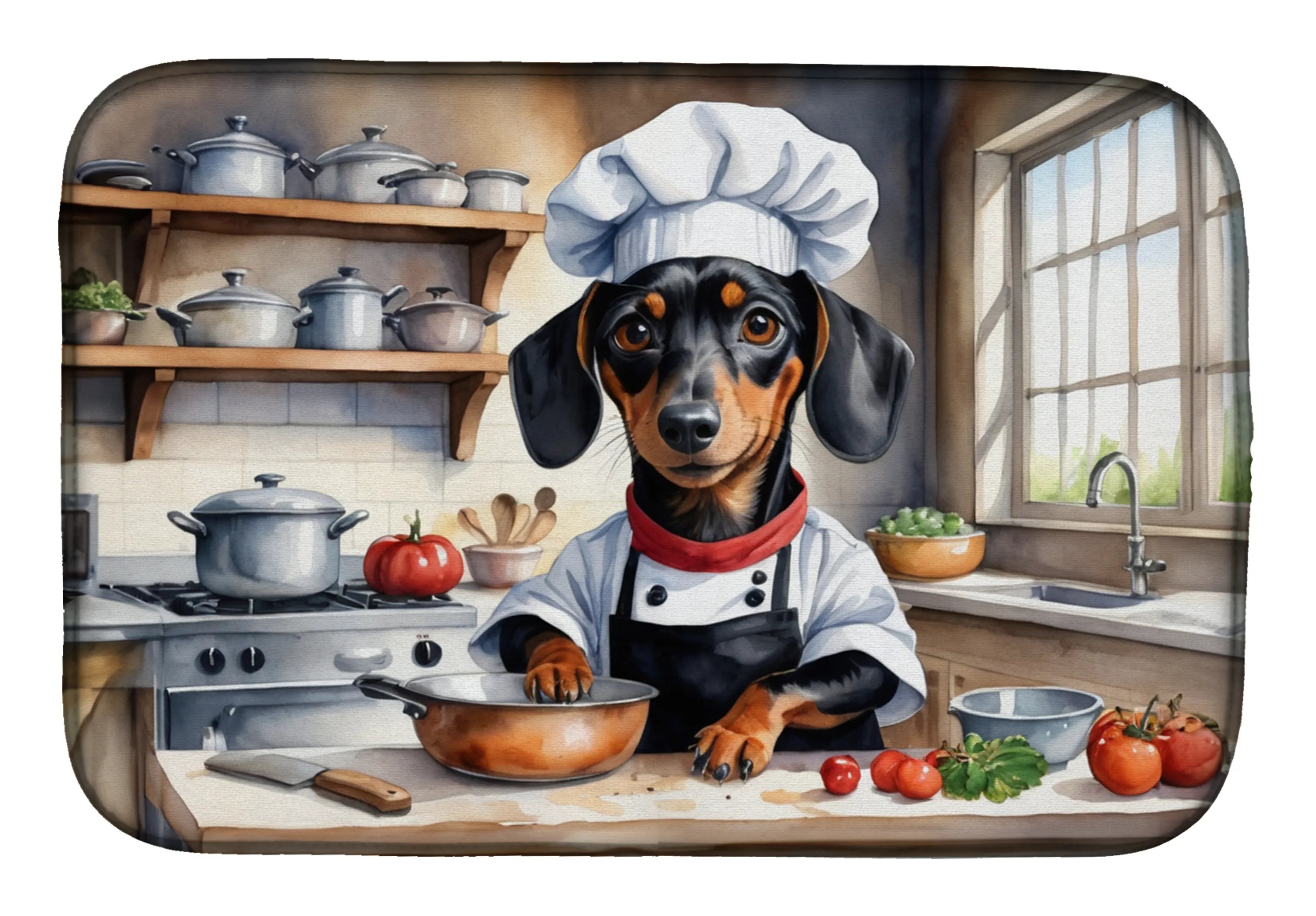 The Dog Chef Dish Drying Mat - Size: 14  X 21" | Pack Of: 1 | Collection name: The dog chef