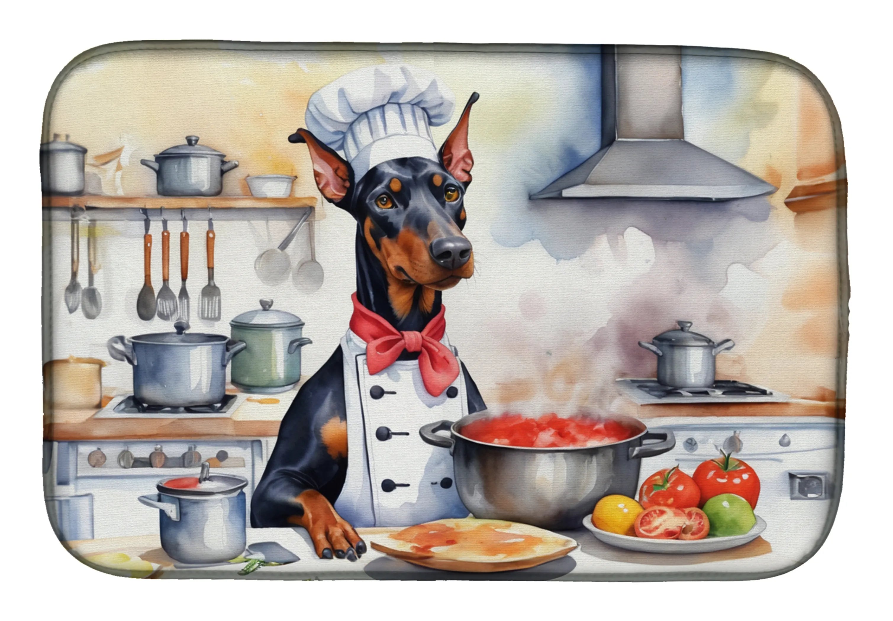 The Dog Chef Dish Drying Mat - Size: 14  X 21" | Pack Of: 1 | Collection name: The dog chef
