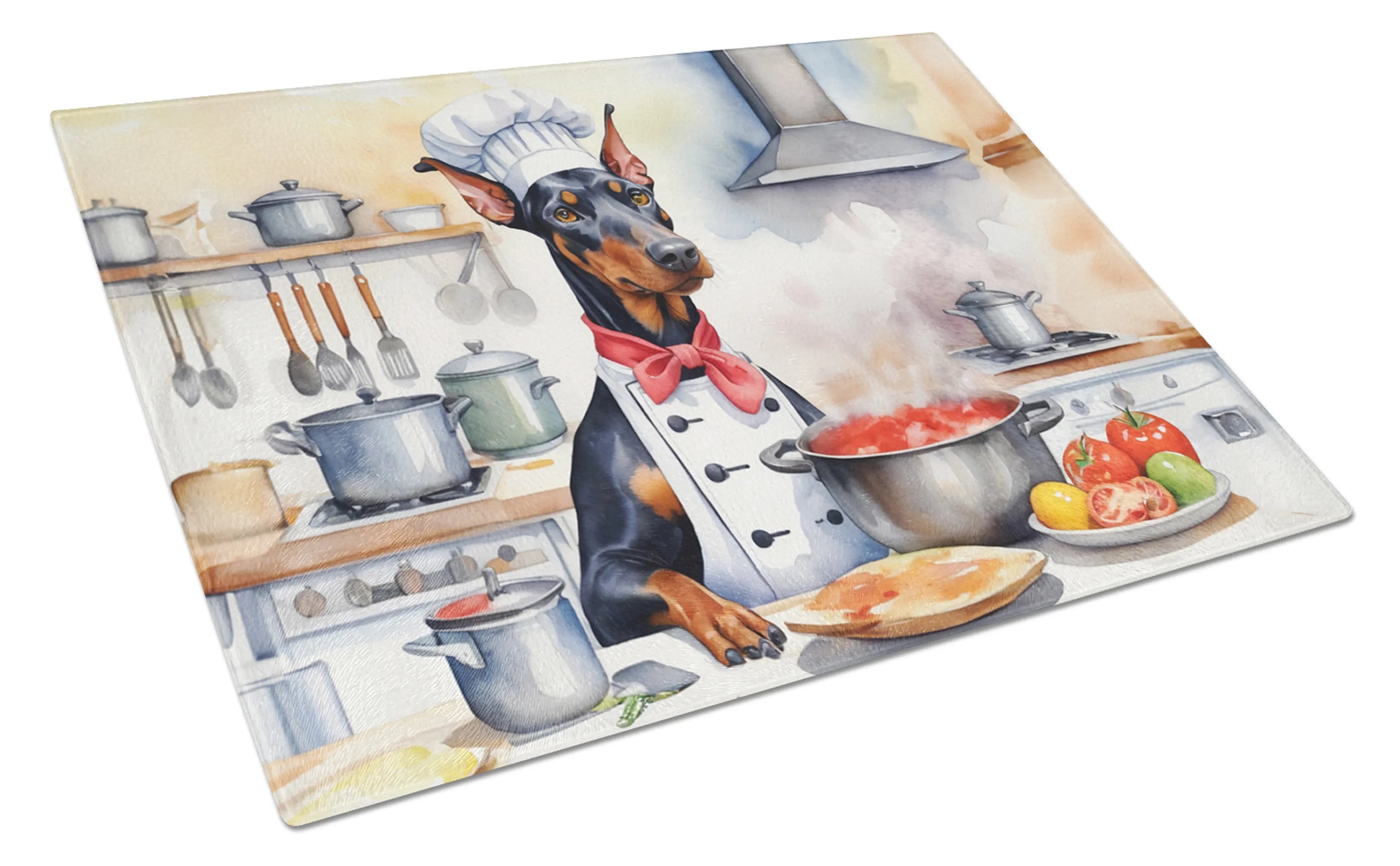 The Dog Chef Glass Cutting Board - Size: LARGE | Pack Of: 1 | Collection name: The dog chef
