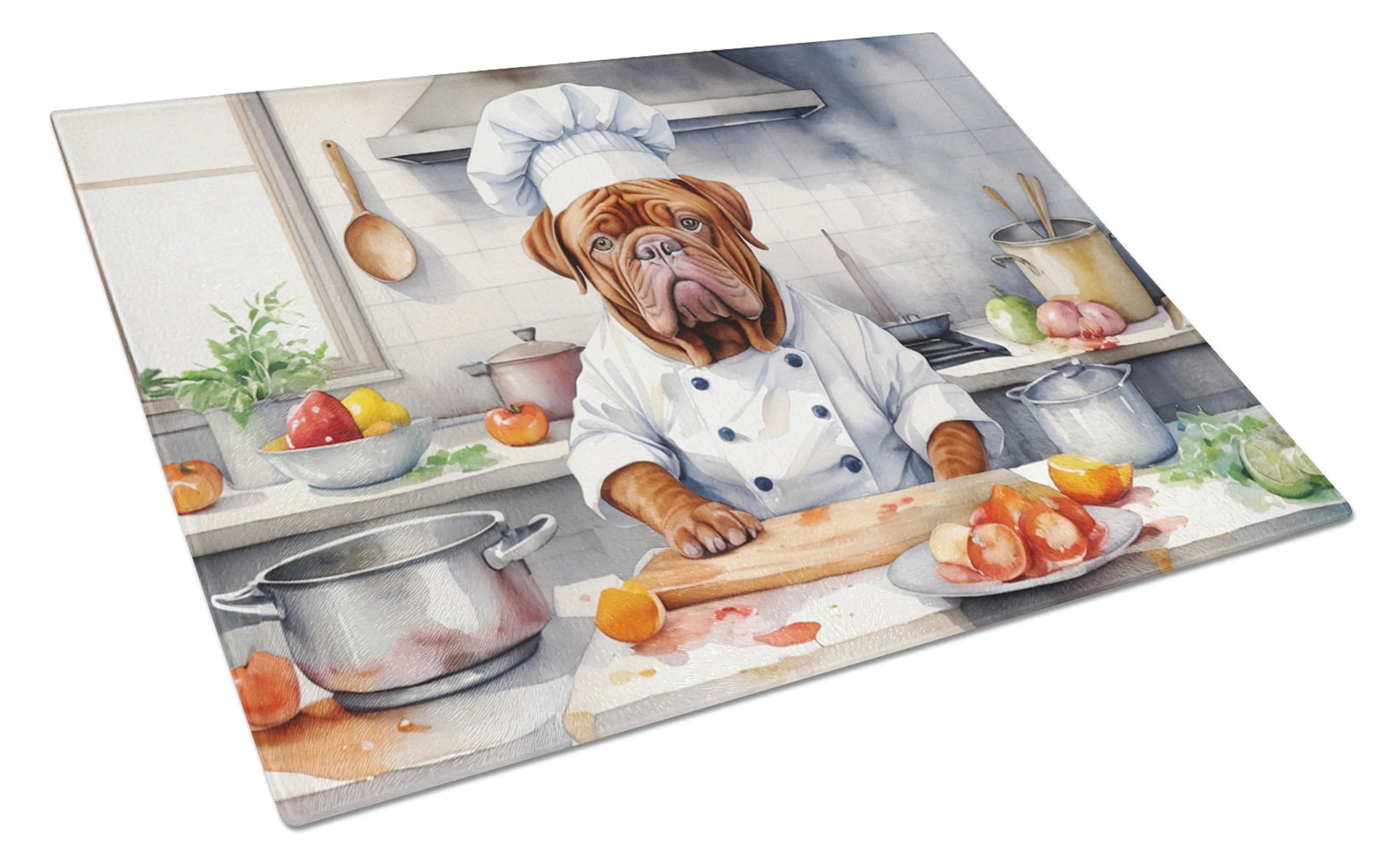 The Dog Chef Glass Cutting Board - Size: LARGE | Pack Of: 1 | Collection name: The dog chef