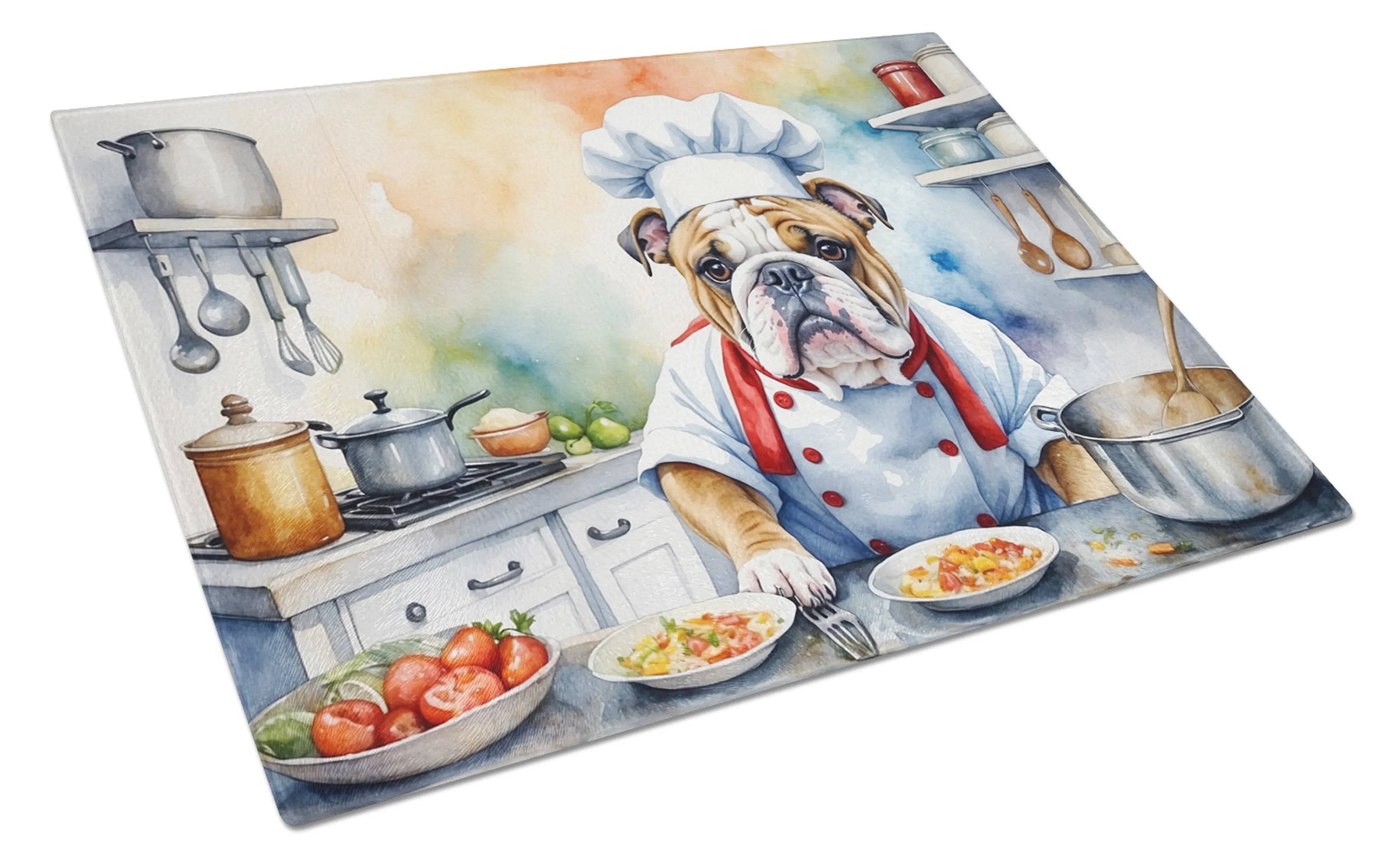 The Dog Chef Glass Cutting Board - Size: LARGE | Pack Of: 1 | Collection name: The dog chef