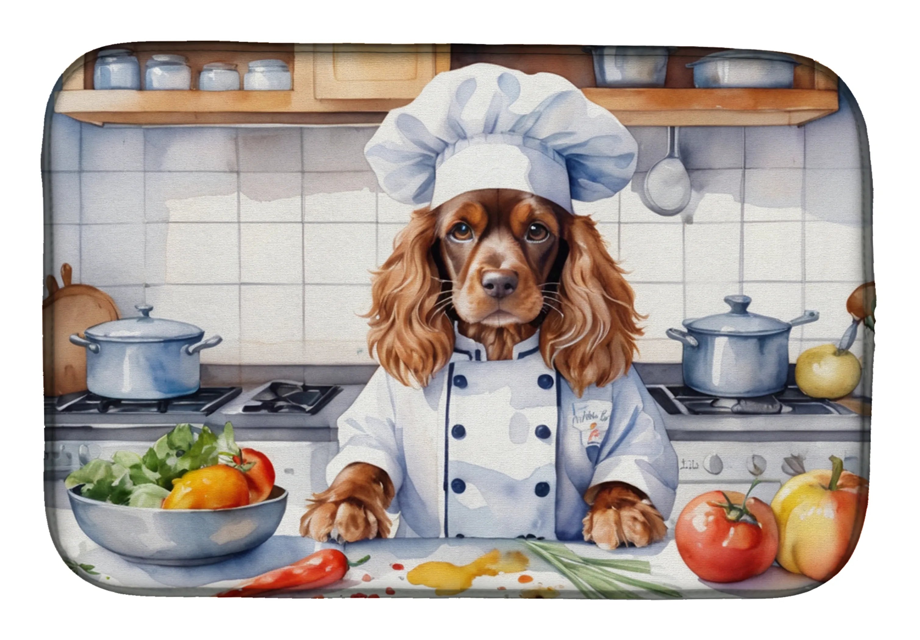 The Dog Chef Dish Drying Mat - Size: 14  X 21" | Pack Of: 1 | Collection name: The dog chef