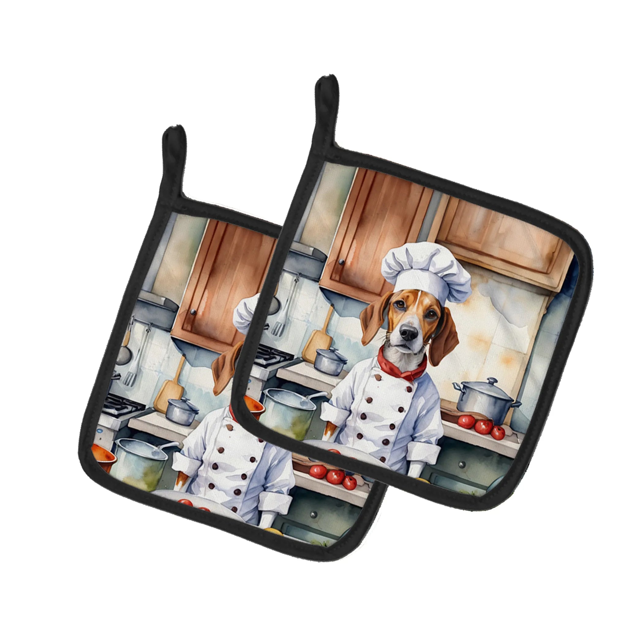 The Dog Chef Pair of Pot Holders - Size: 7.5HX7.5W | Pack Of: 1 | Collection name: The dog chef