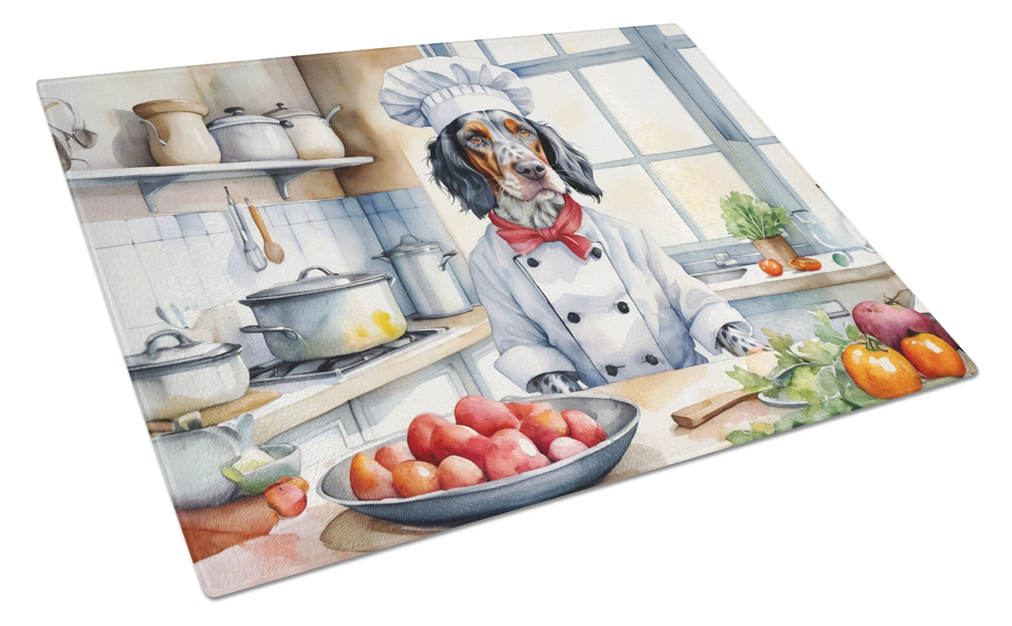 The Dog Chef Glass Cutting Board - Size: LARGE | Pack Of: 1 | Collection name: The dog chef