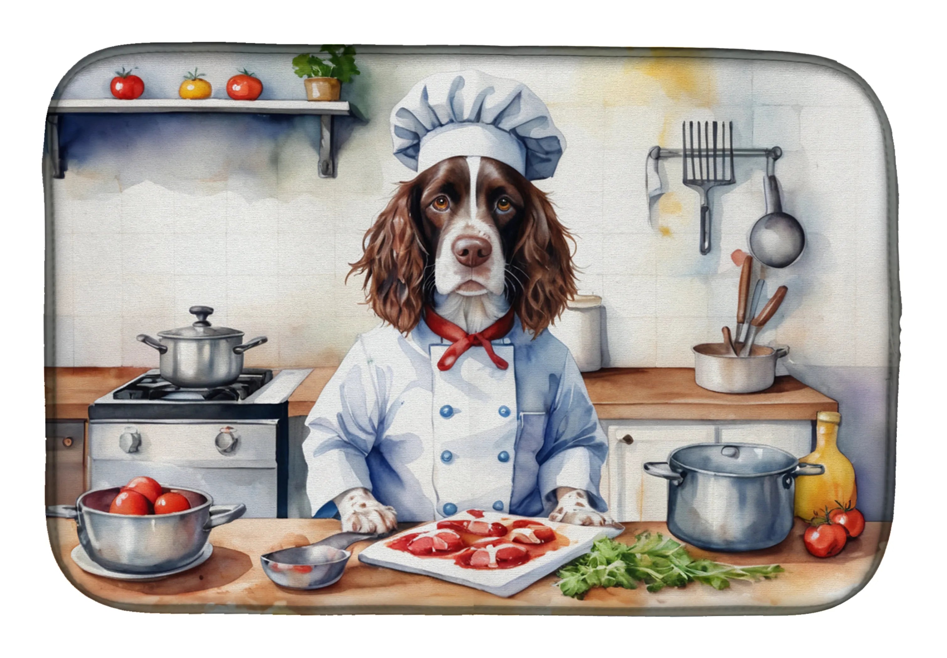 The Dog Chef Dish Drying Mat - Size: 14  X 21" | Pack Of: 1 | Collection name: The dog chef
