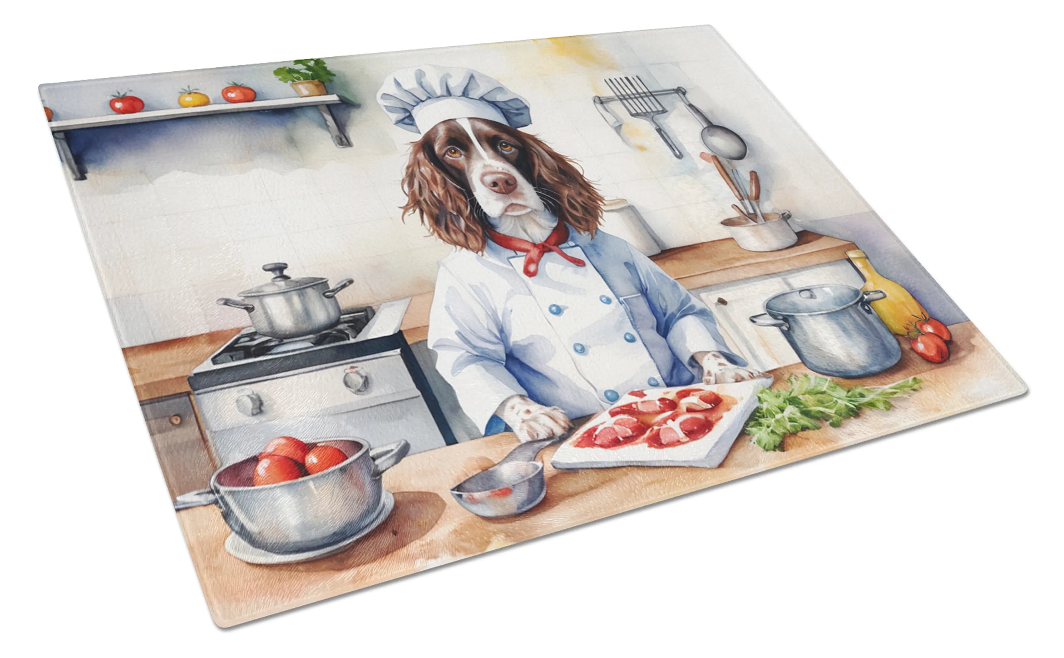 The Dog Chef Glass Cutting Board - Size: LARGE | Pack Of: 1 | Collection name: The dog chef