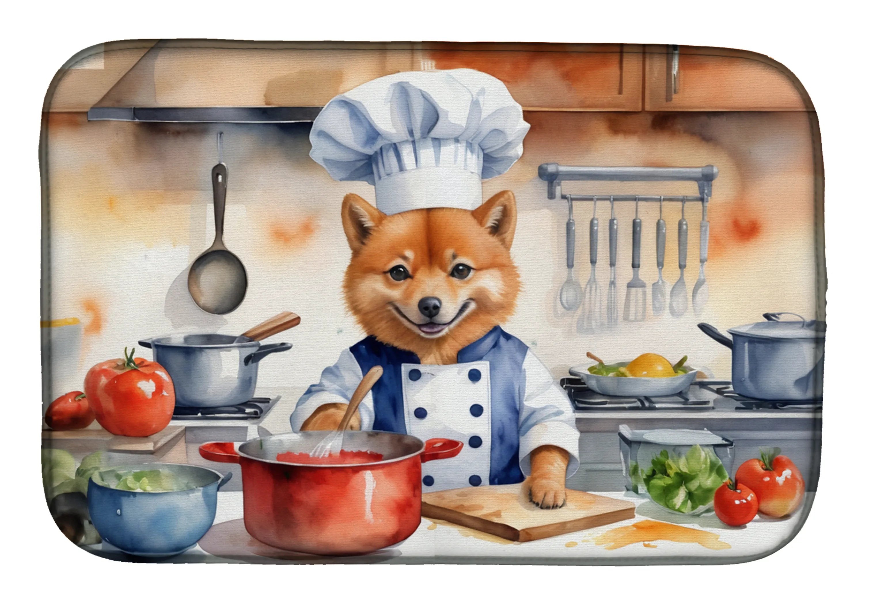 The Dog Chef Dish Drying Mat - Size: 14  X 21" | Pack Of: 1 | Collection name: The dog chef