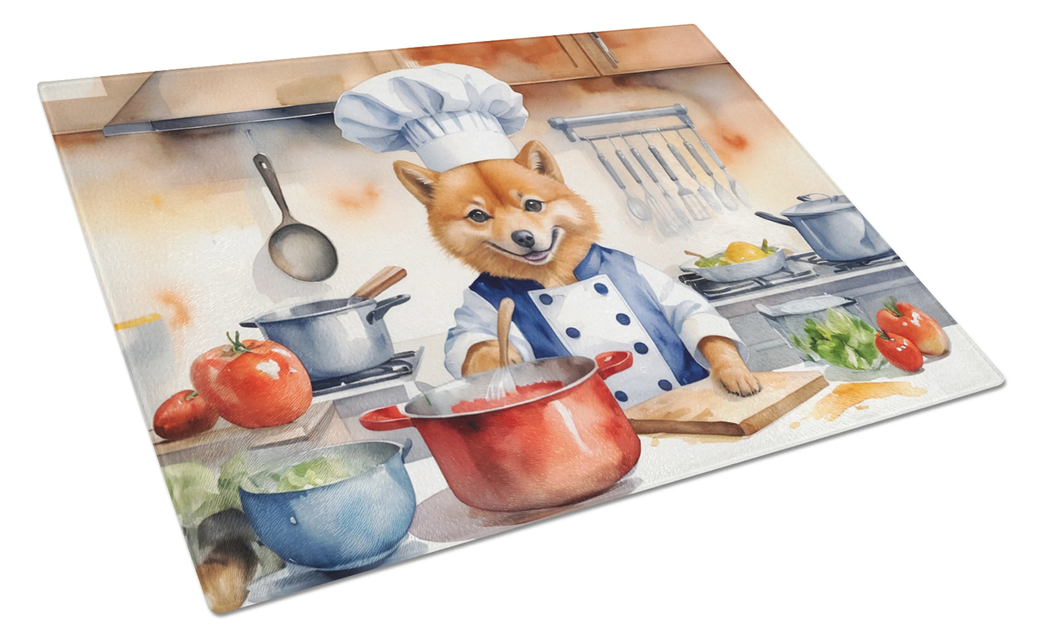 The Dog Chef Glass Cutting Board - Size: LARGE | Pack Of: 1 | Collection name: The dog chef