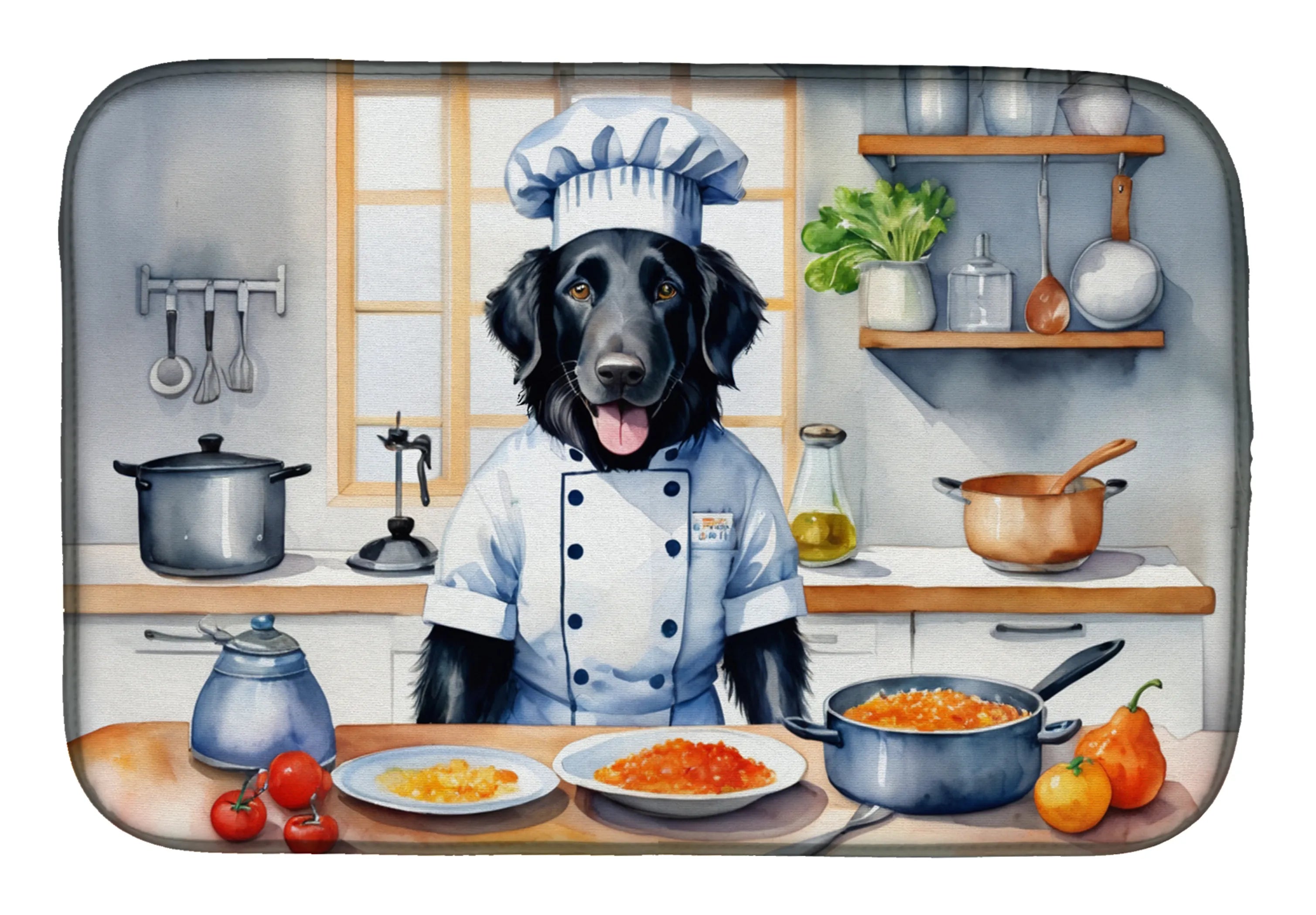 The Dog Chef Dish Drying Mat - Size: 14  X 21" | Pack Of: 1 | Collection name: The dog chef
