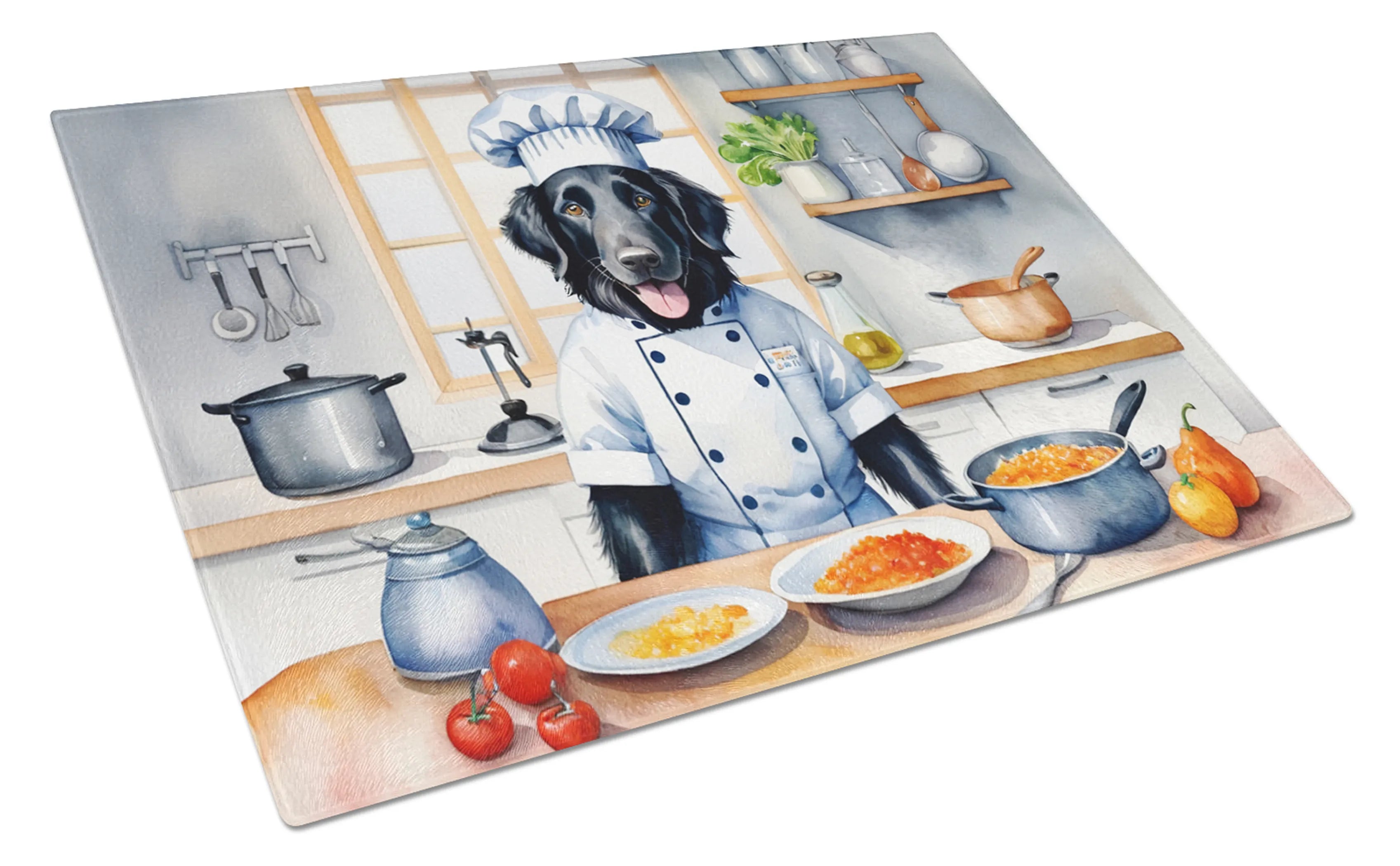 The Dog Chef Glass Cutting Board - Size: LARGE | Pack Of: 1 | Collection name: The dog chef