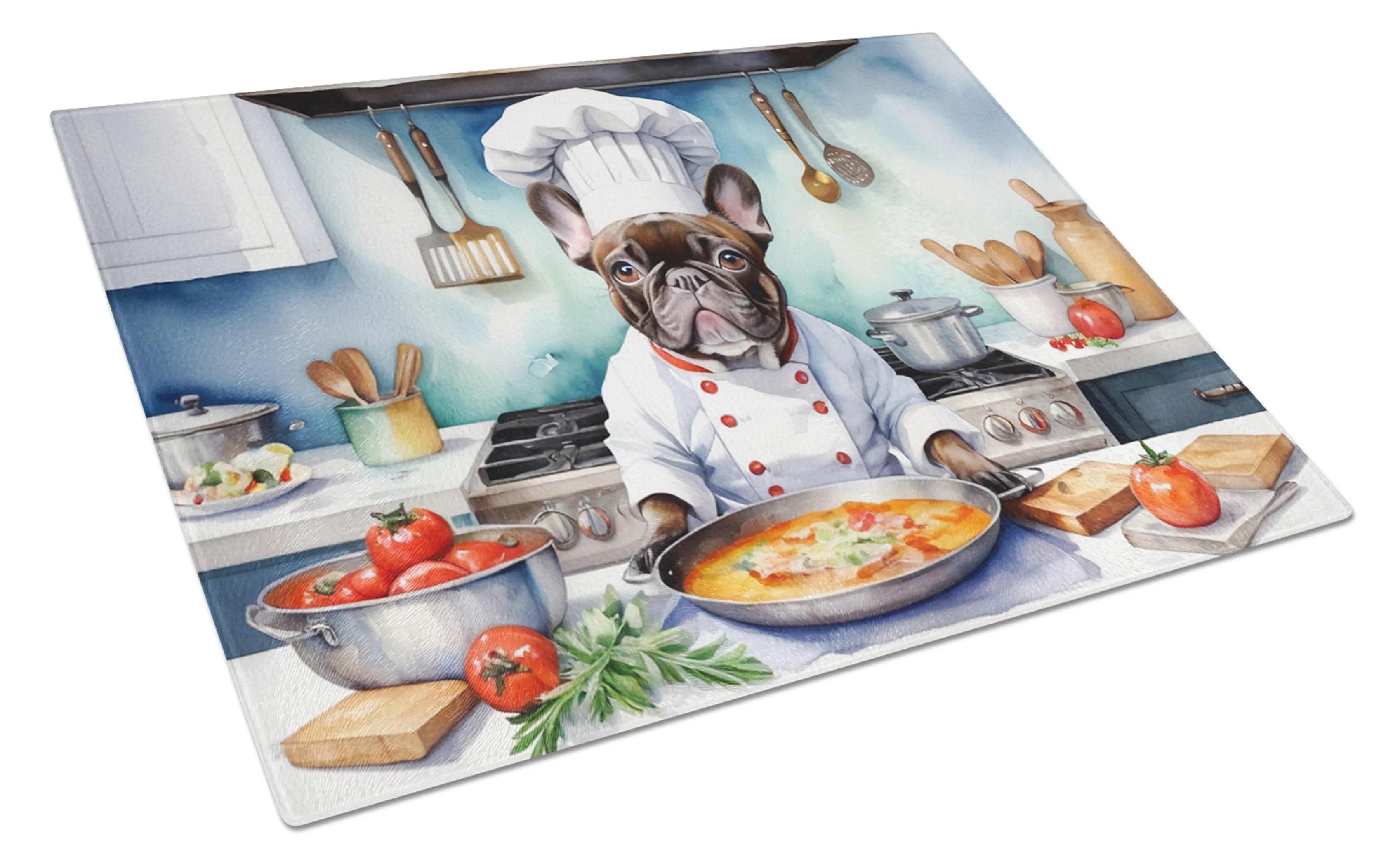 The Dog Chef Glass Cutting Board - Size: LARGE | Pack Of: 1 | Collection name: The dog chef