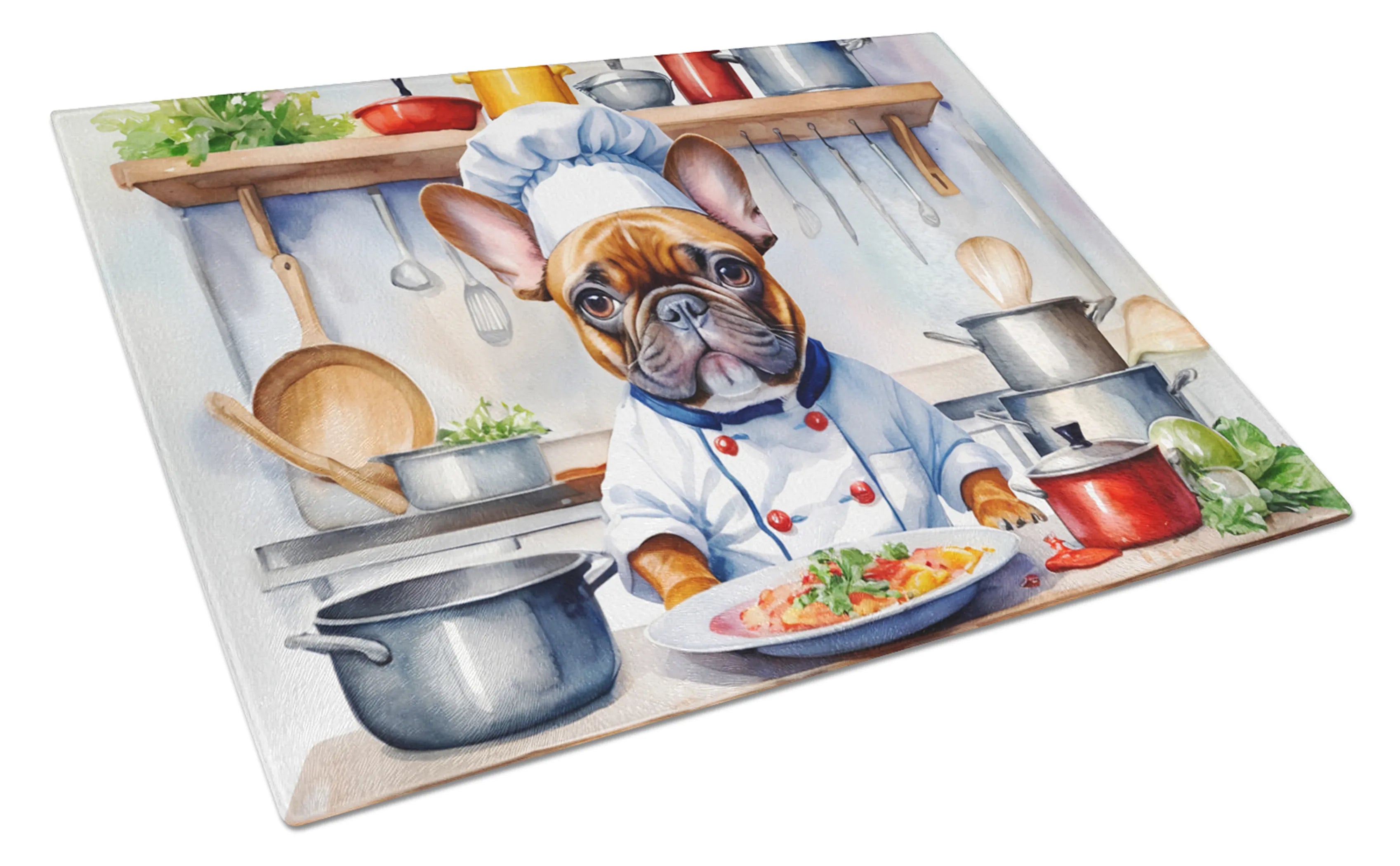 The Dog Chef Glass Cutting Board - Size: LARGE | Pack Of: 1 | Collection name: The dog chef
