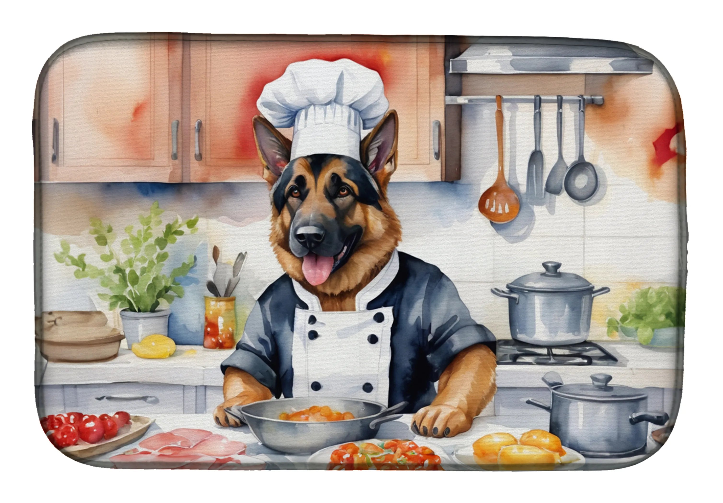 The Dog Chef Dish Drying Mat - Size: 14  X 21" | Pack Of: 1 | Collection name: The dog chef