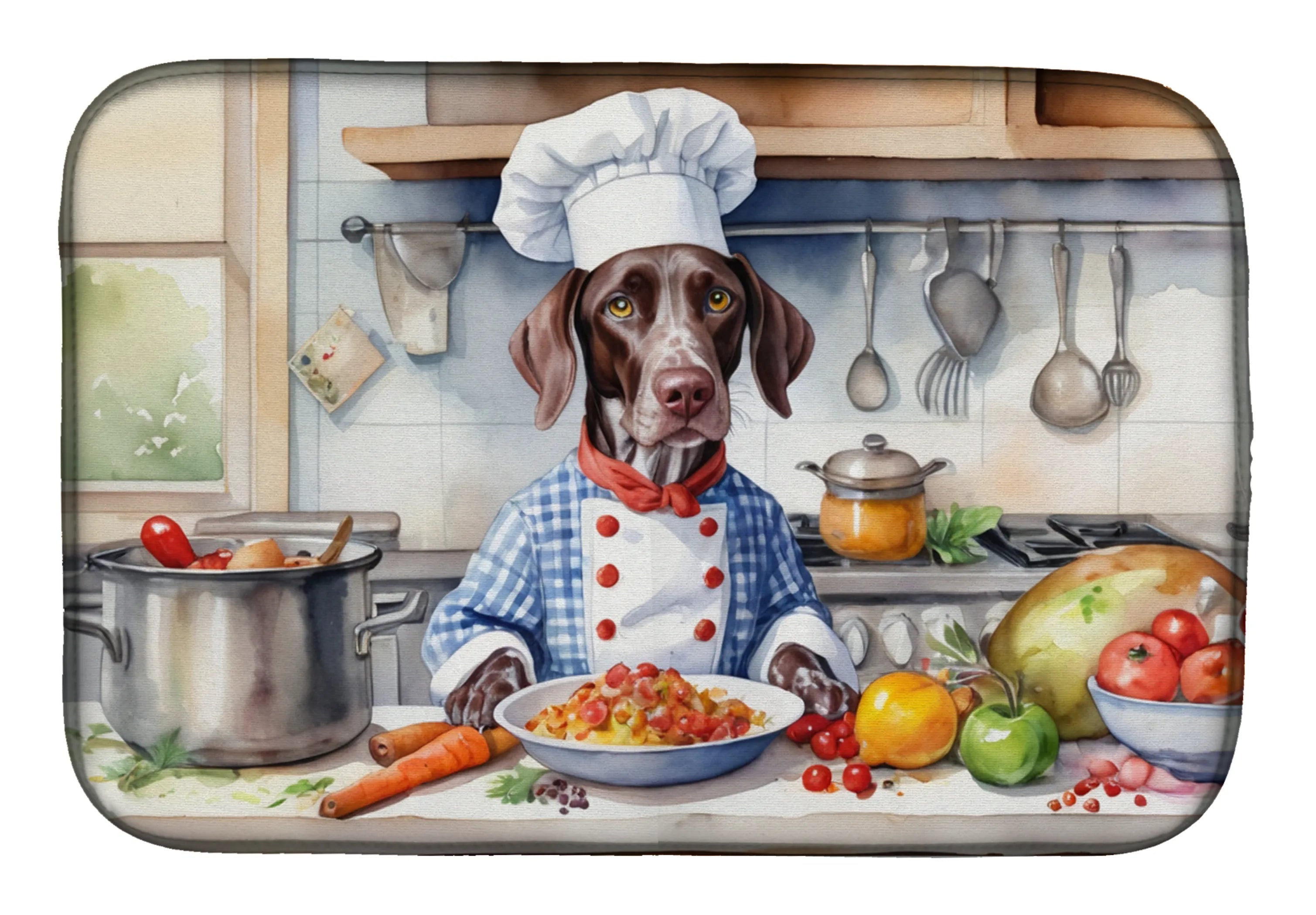 The Dog Chef Dish Drying Mat - Size: 14  X 21" | Pack Of: 1 | Collection name: The dog chef