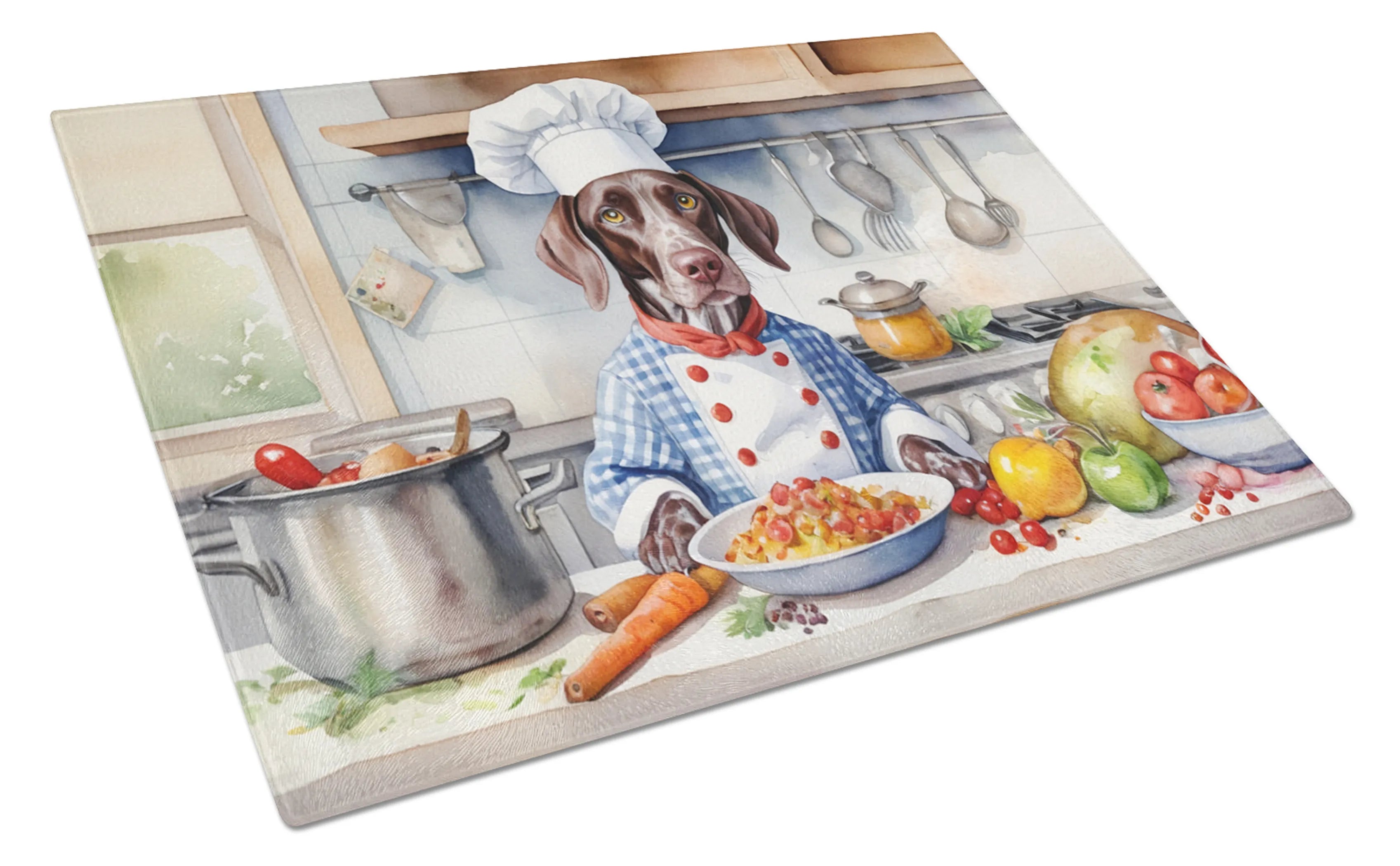 The Dog Chef Glass Cutting Board - Size: LARGE | Pack Of: 1 | Collection name: The dog chef