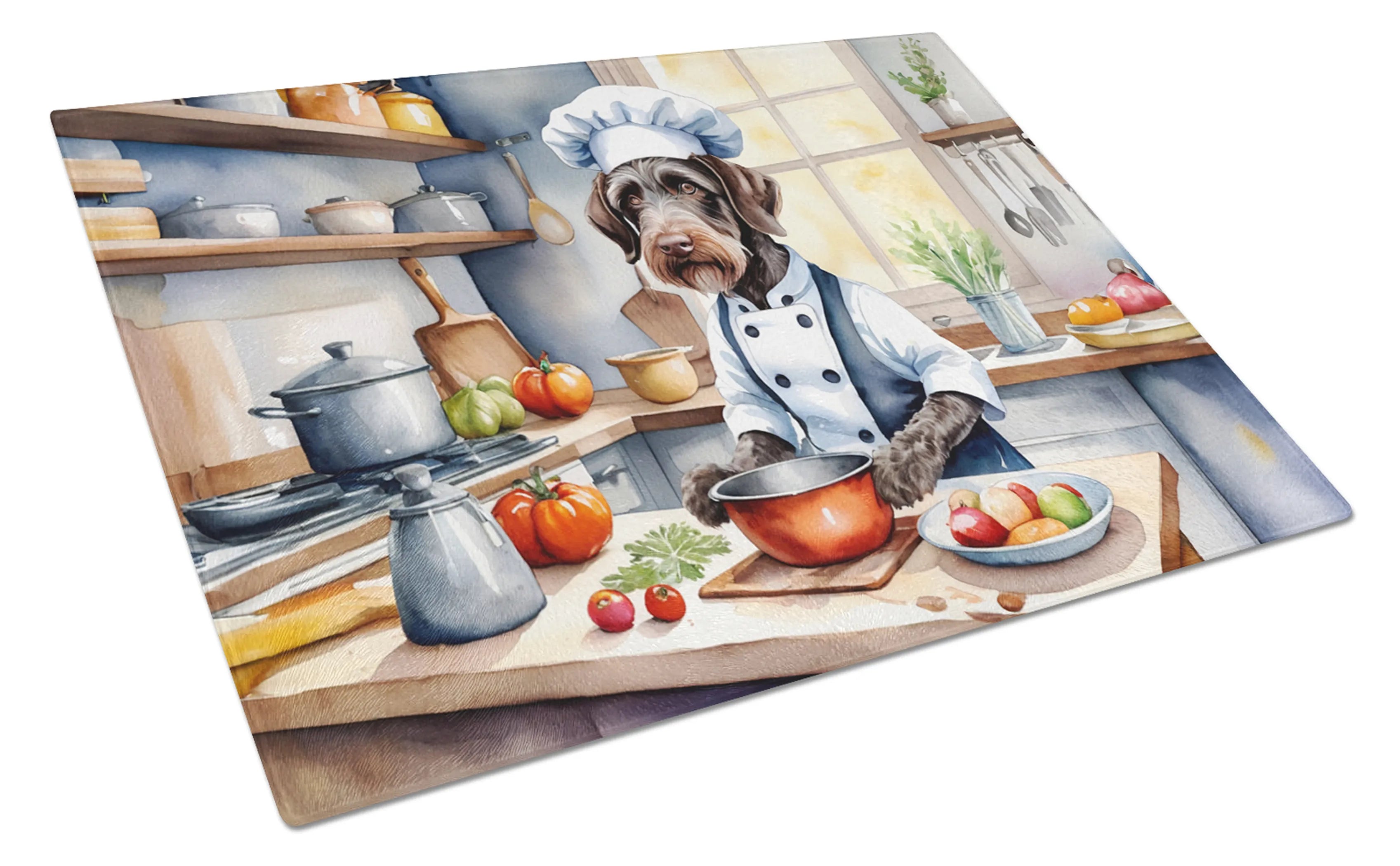 The Dog Chef Glass Cutting Board - Size: LARGE | Pack Of: 1 | Collection name: The dog chef