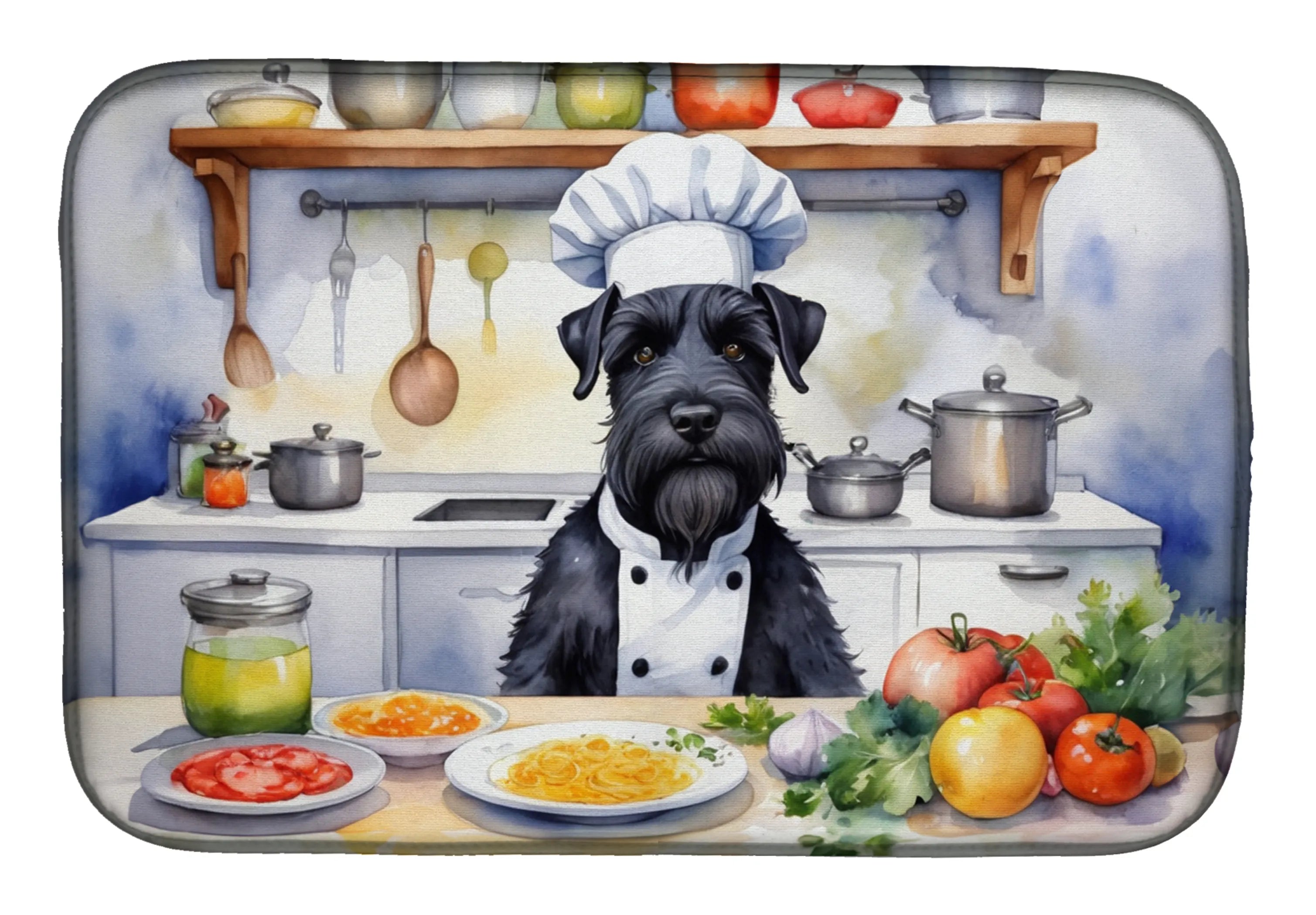 The Dog Chef Dish Drying Mat - Size: 14  X 21" | Pack Of: 1 | Collection name: The dog chef
