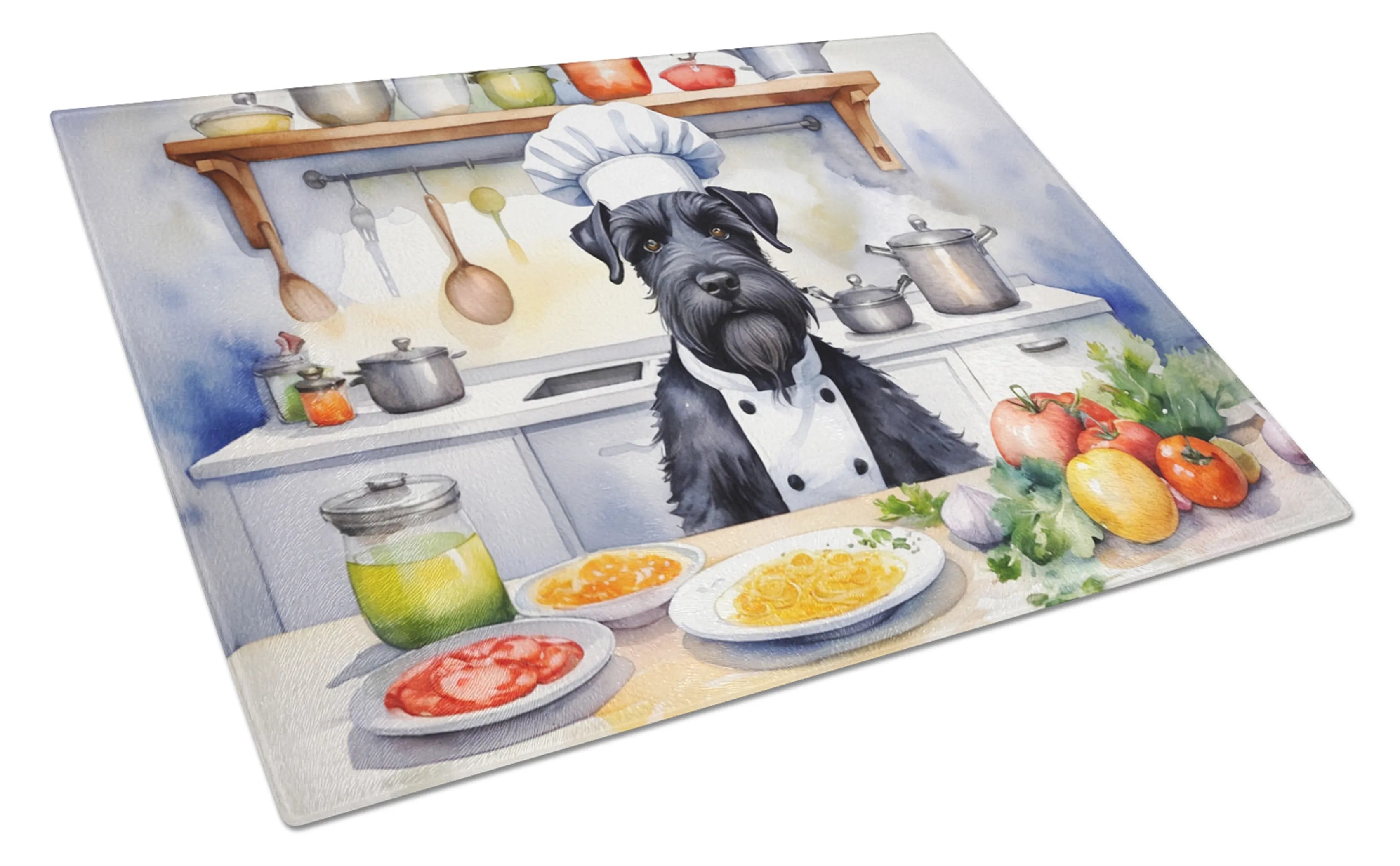The Dog Chef Glass Cutting Board - Size: LARGE | Pack Of: 1 | Collection name: The dog chef