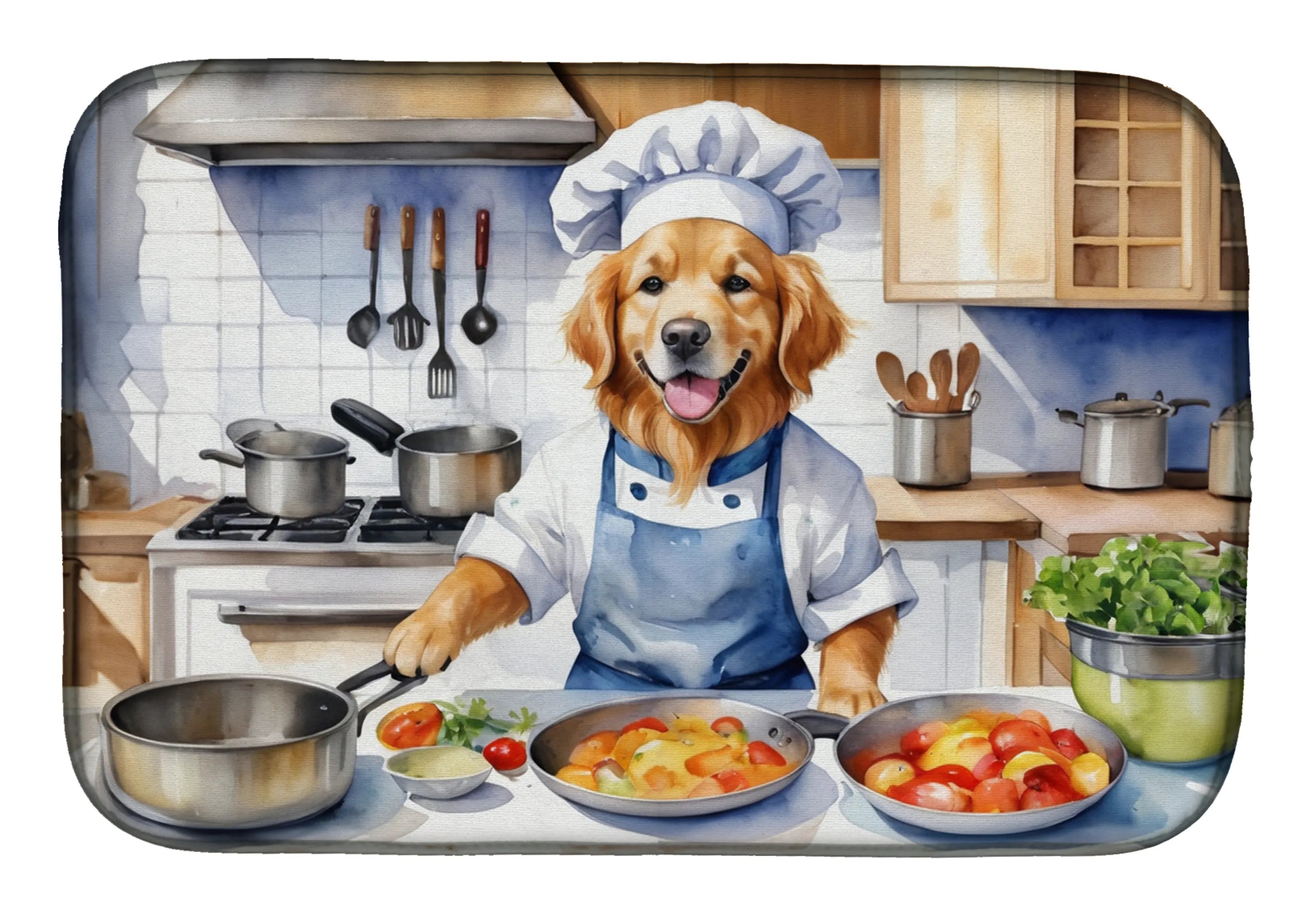 The Dog Chef Dish Drying Mat - Size: 14  X 21" | Pack Of: 1 | Collection name: The dog chef