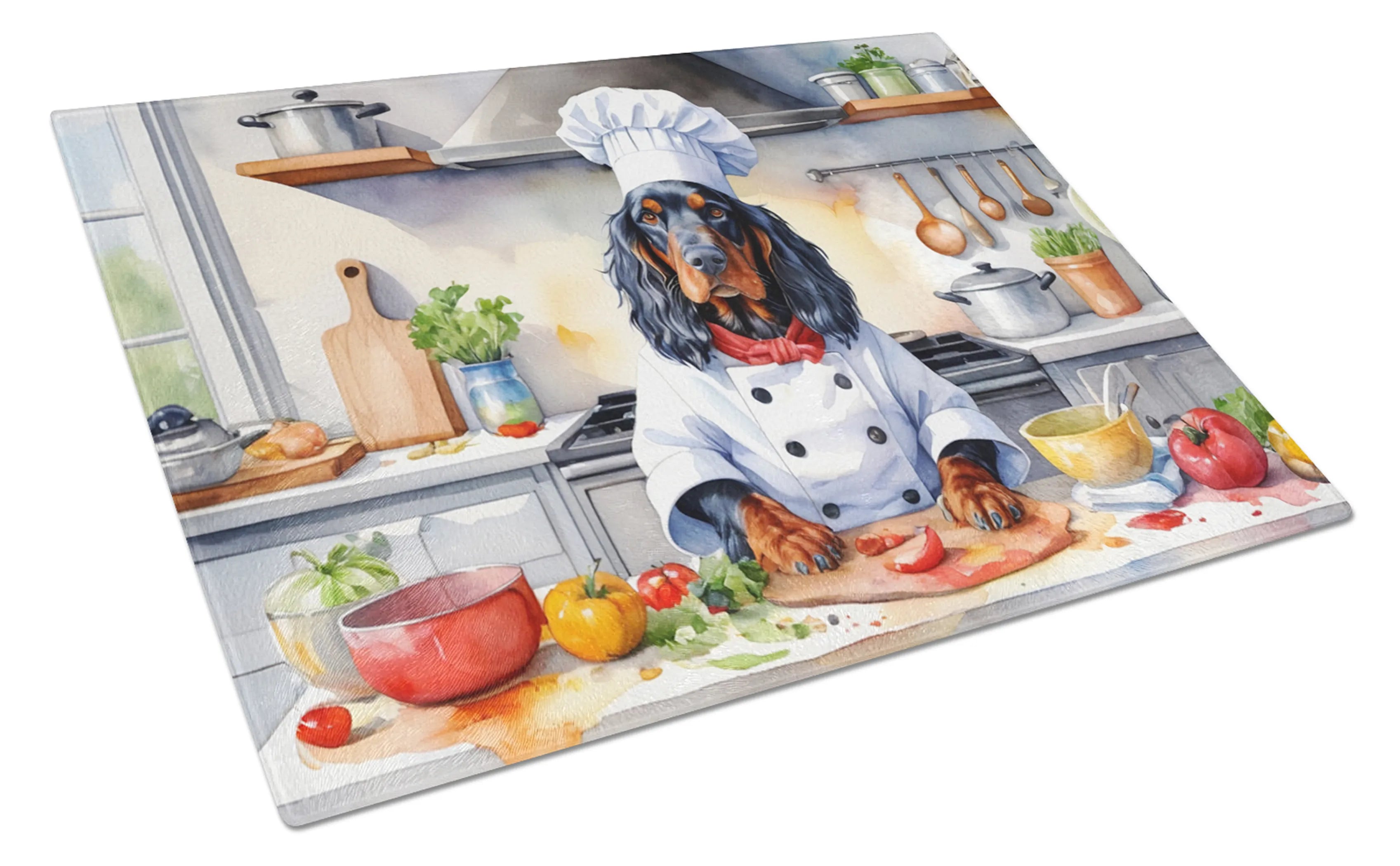 The Dog Chef Glass Cutting Board - Size: LARGE | Pack Of: 1 | Collection name: The dog chef