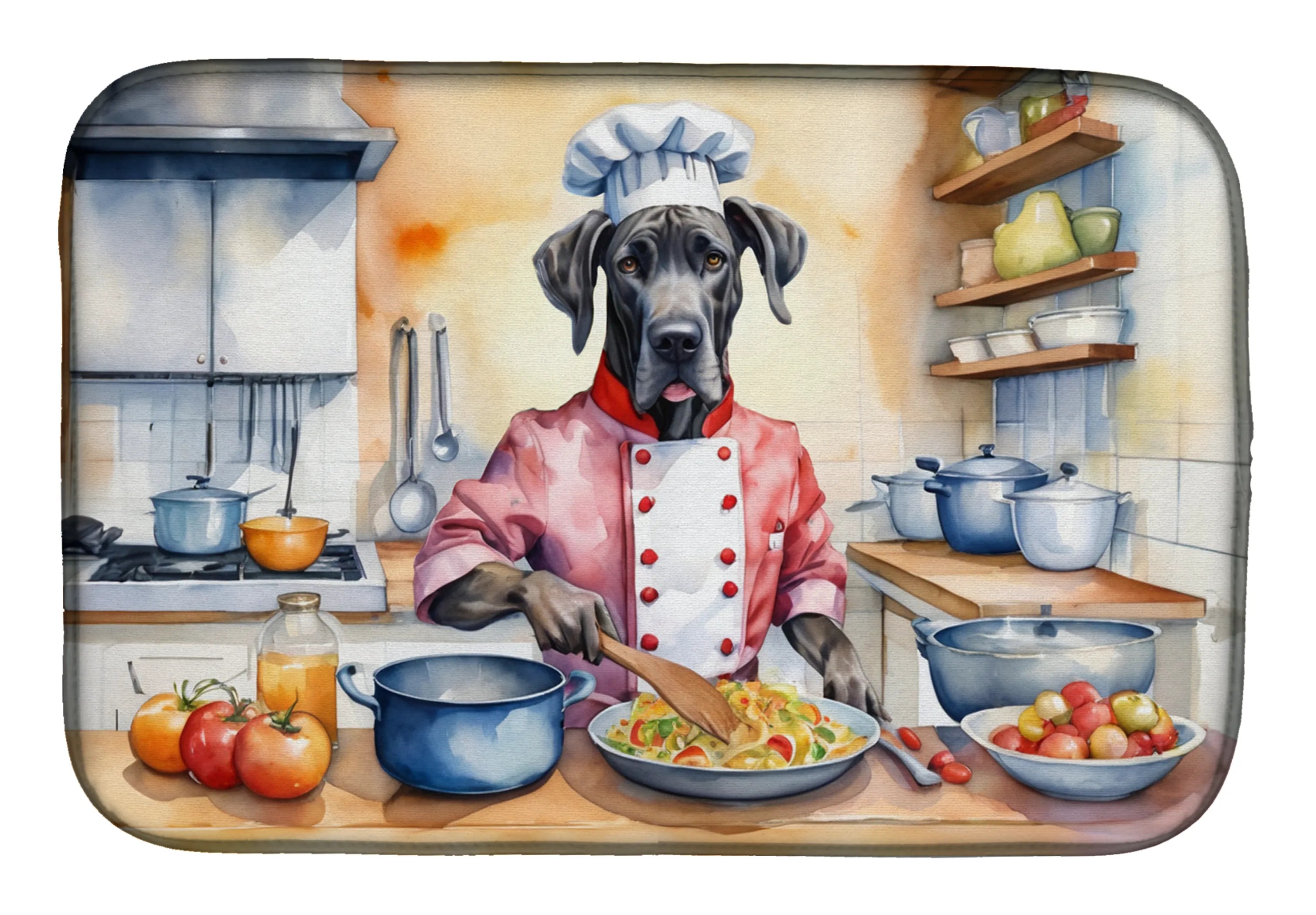 The Dog Chef Dish Drying Mat - Size: 14  X 21" | Pack Of: 1 | Collection name: The dog chef