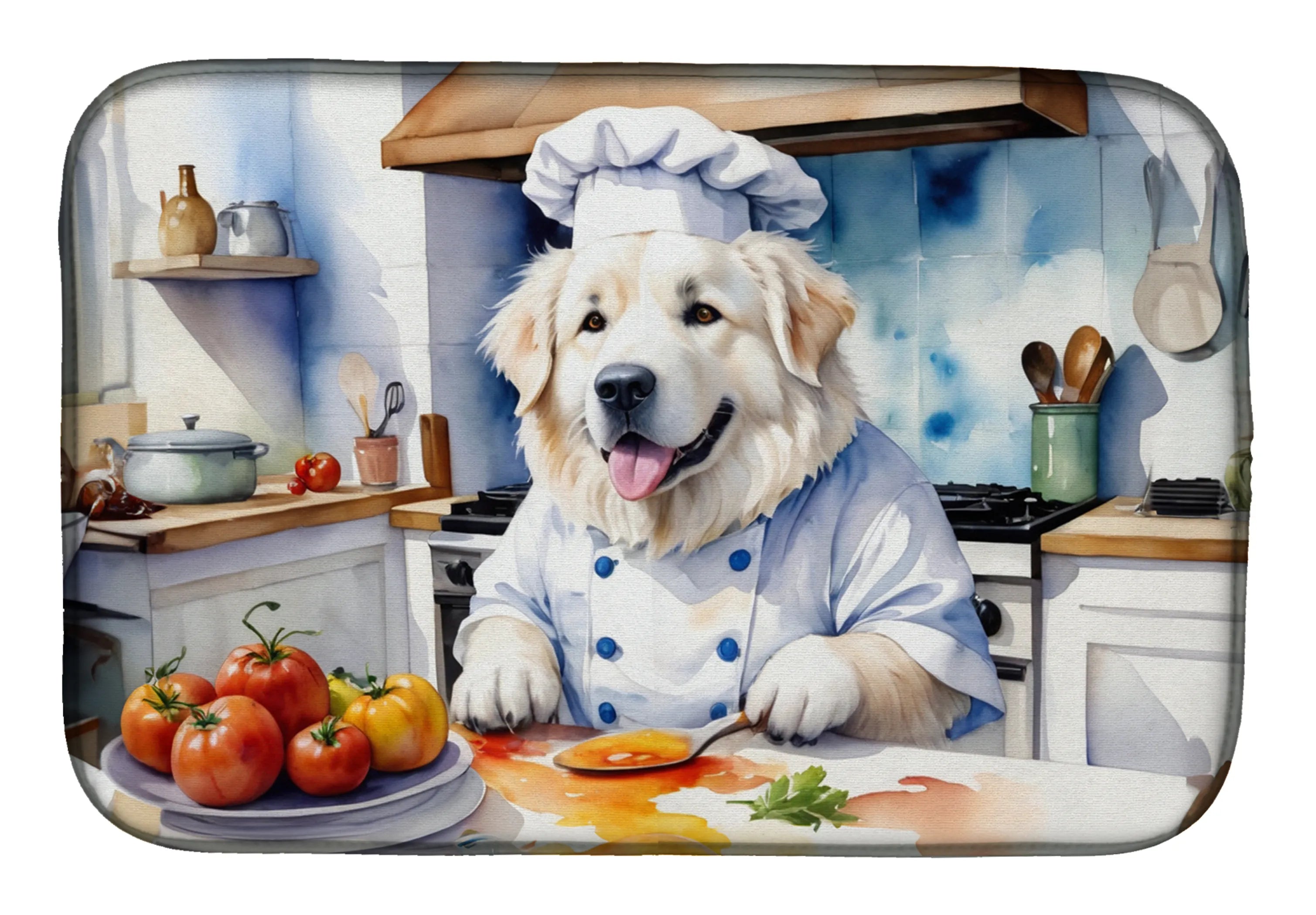 The Dog Chef Dish Drying Mat - Size: 14  X 21" | Pack Of: 1 | Collection name: The dog chef