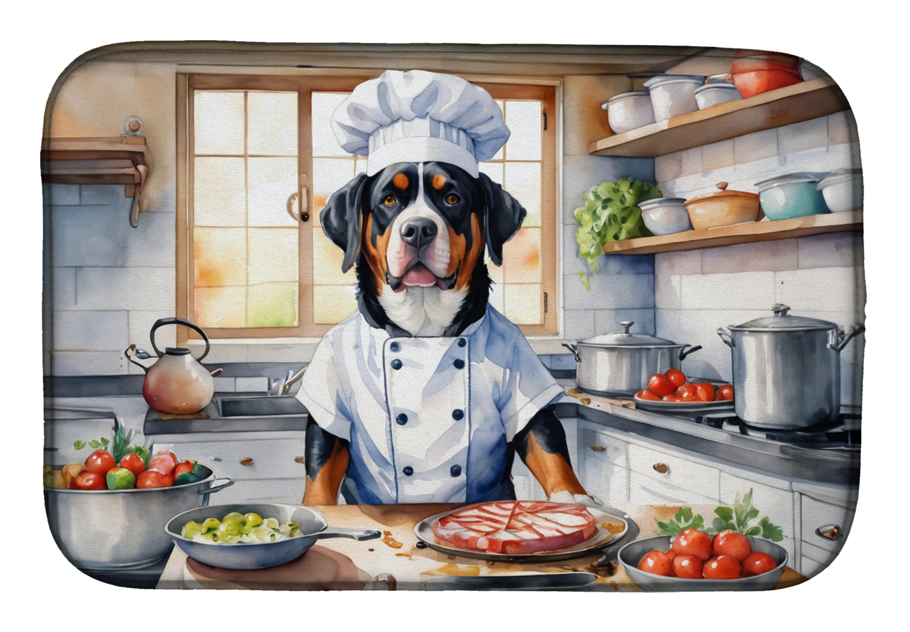 The Dog Chef Dish Drying Mat - Size: 14  X 21" | Pack Of: 1 | Collection name: The dog chef