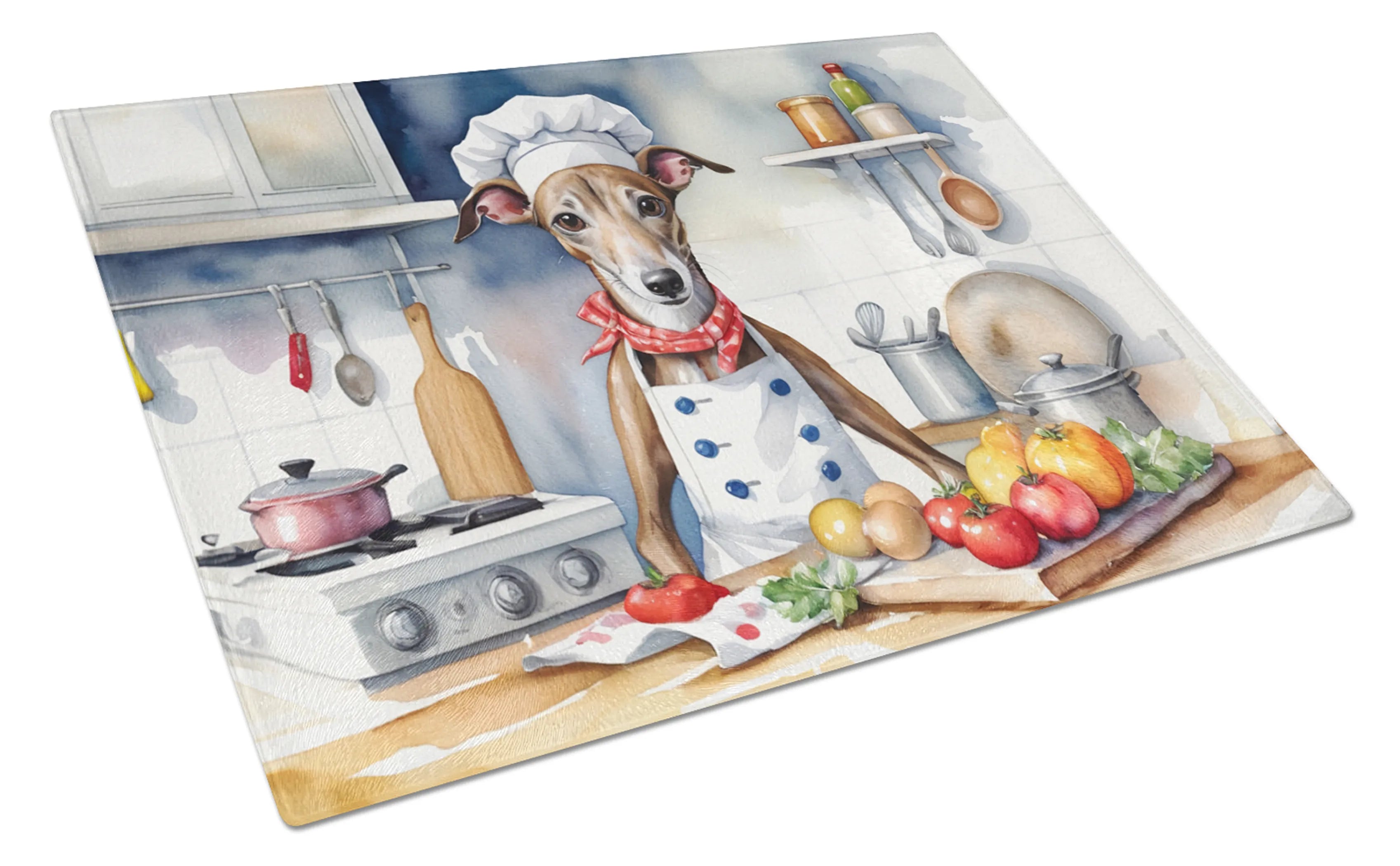 The Dog Chef Glass Cutting Board - Size: LARGE | Pack Of: 1 | Collection name: The dog chef