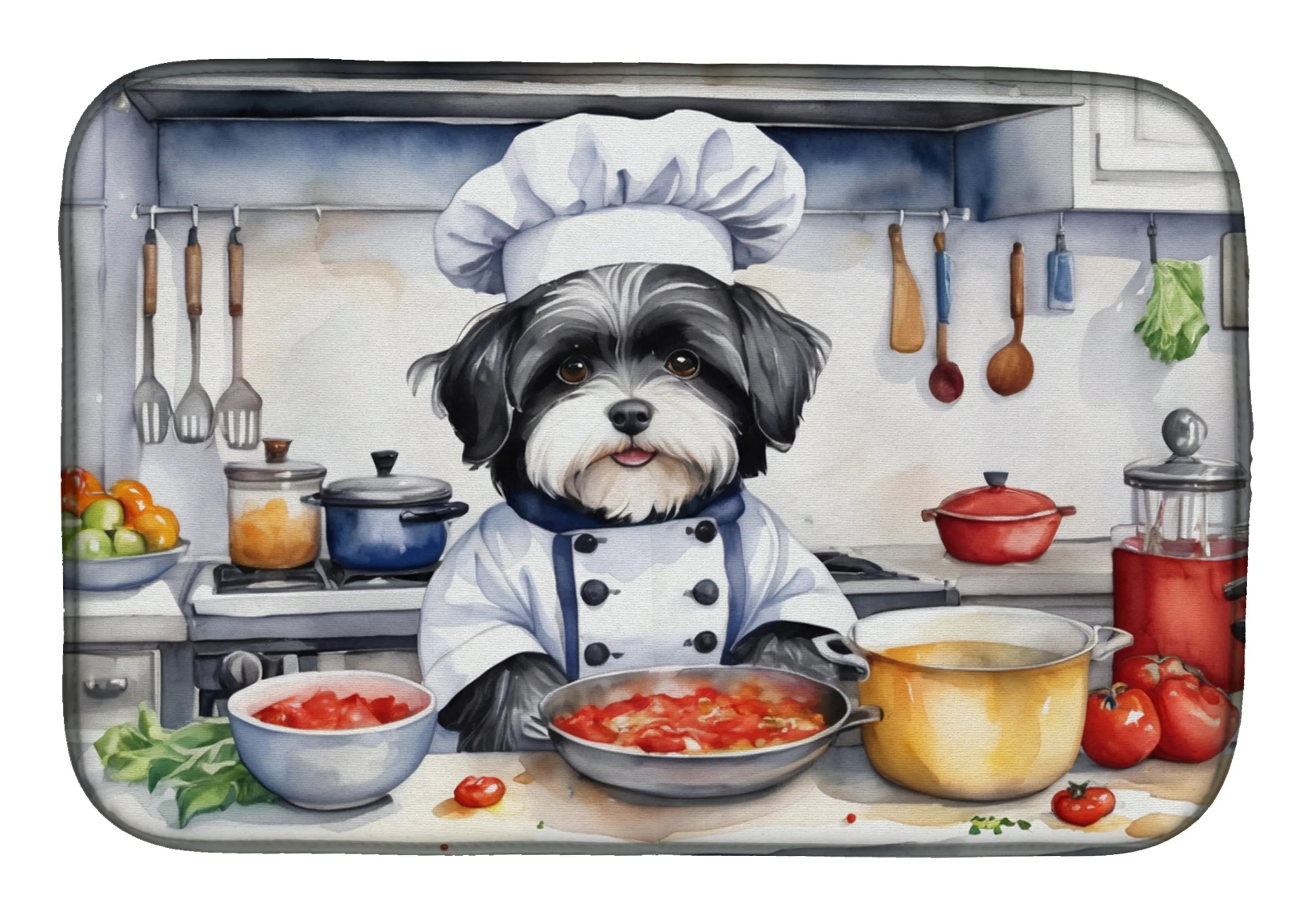 The Dog Chef Dish Drying Mat - Size: 14  X 21" | Pack Of: 1 | Collection name: The dog chef