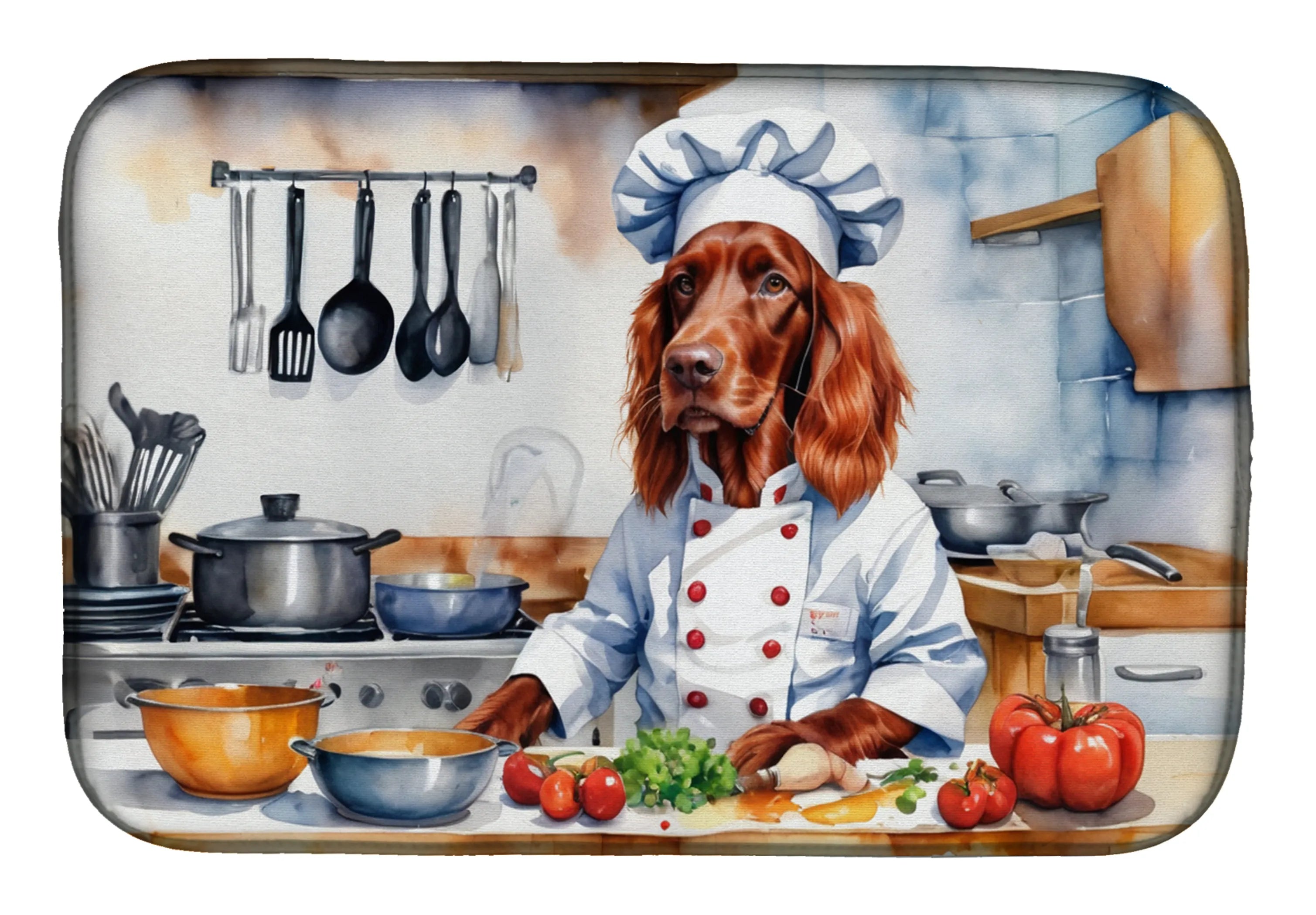 The Dog Chef Dish Drying Mat - Size: 14  X 21" | Pack Of: 1 | Collection name: The dog chef