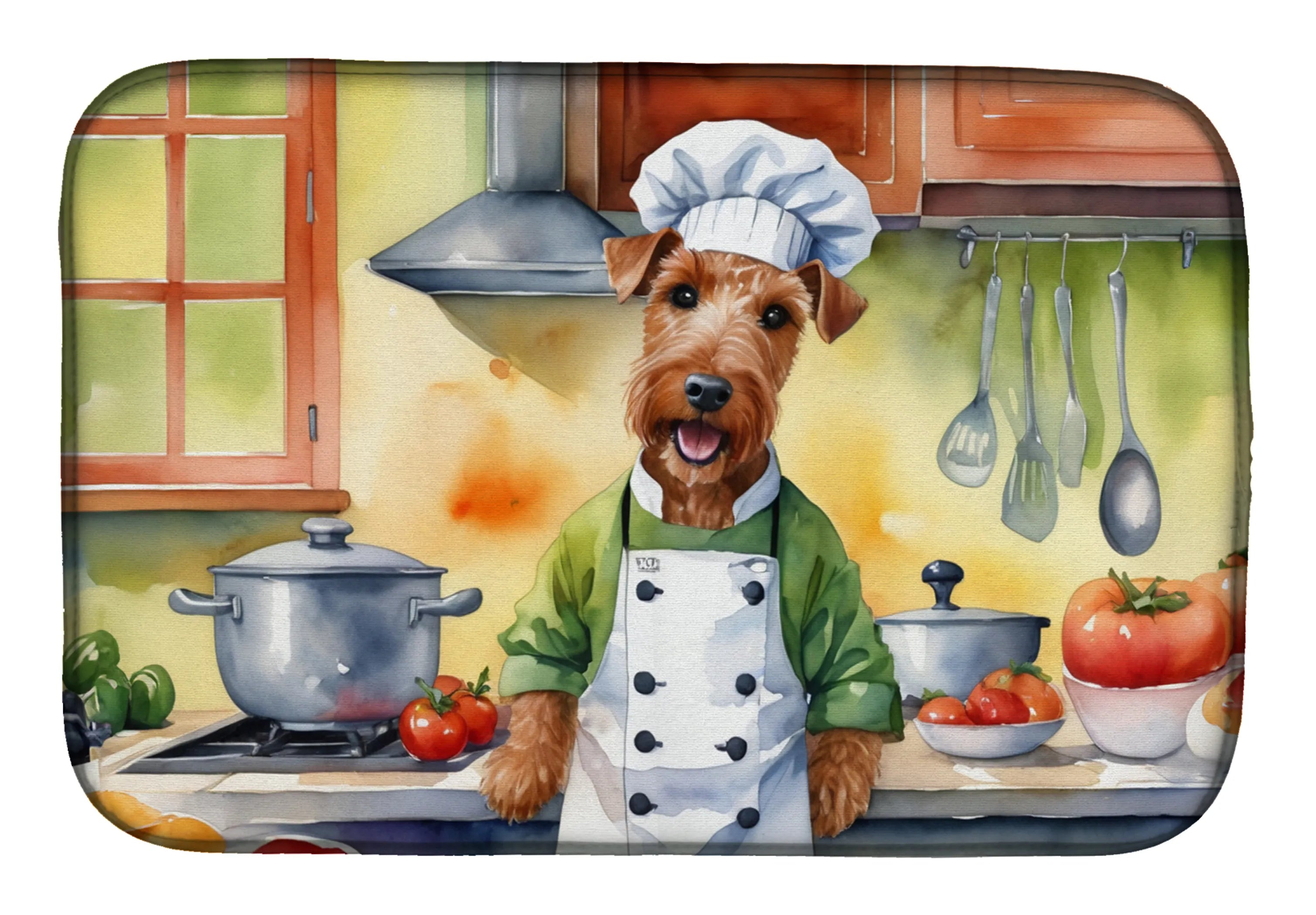 The Dog Chef Dish Drying Mat - Size: 14  X 21" | Pack Of: 1 | Collection name: The dog chef