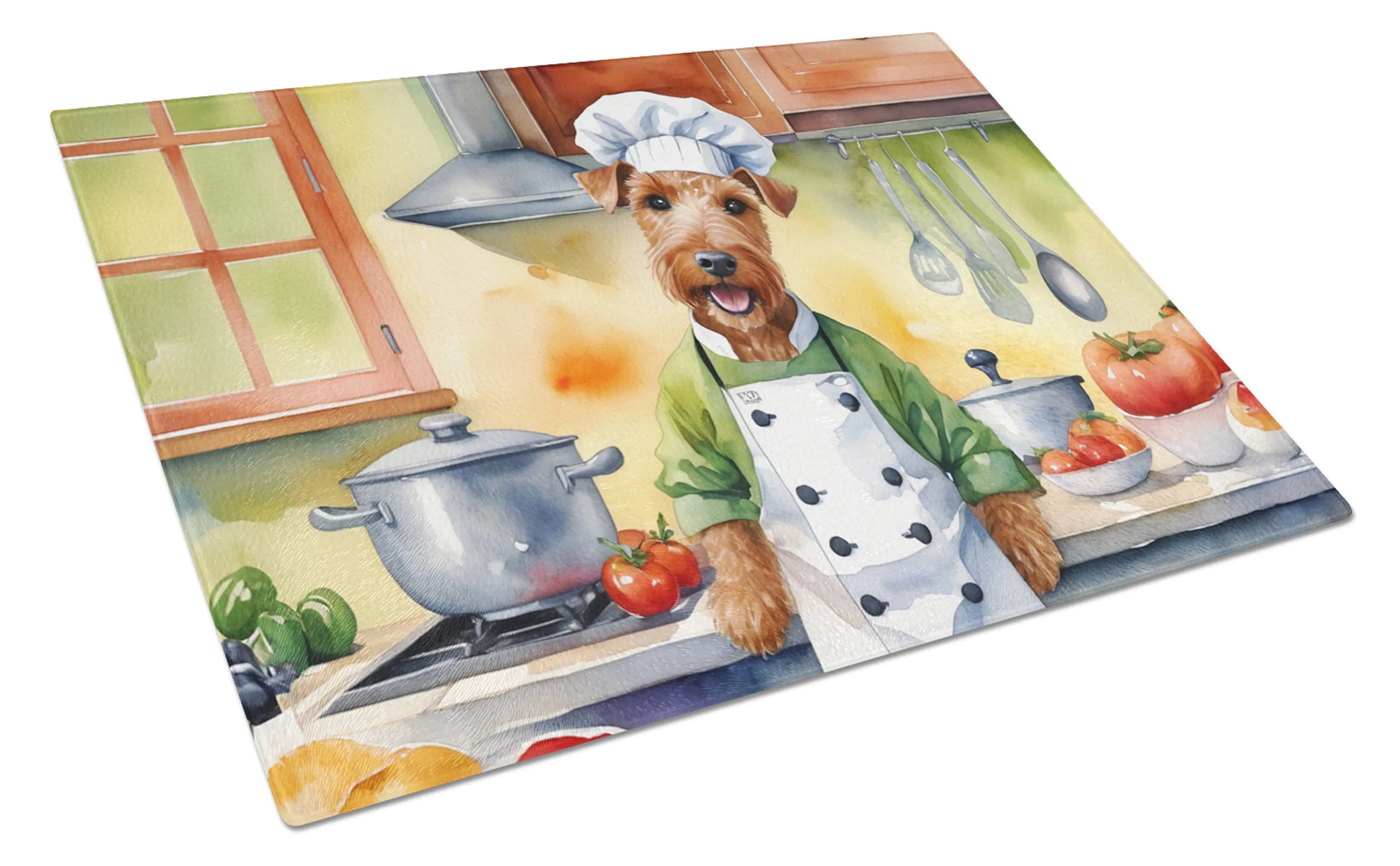 The Dog Chef Glass Cutting Board - Size: LARGE | Pack Of: 1 | Collection name: The dog chef