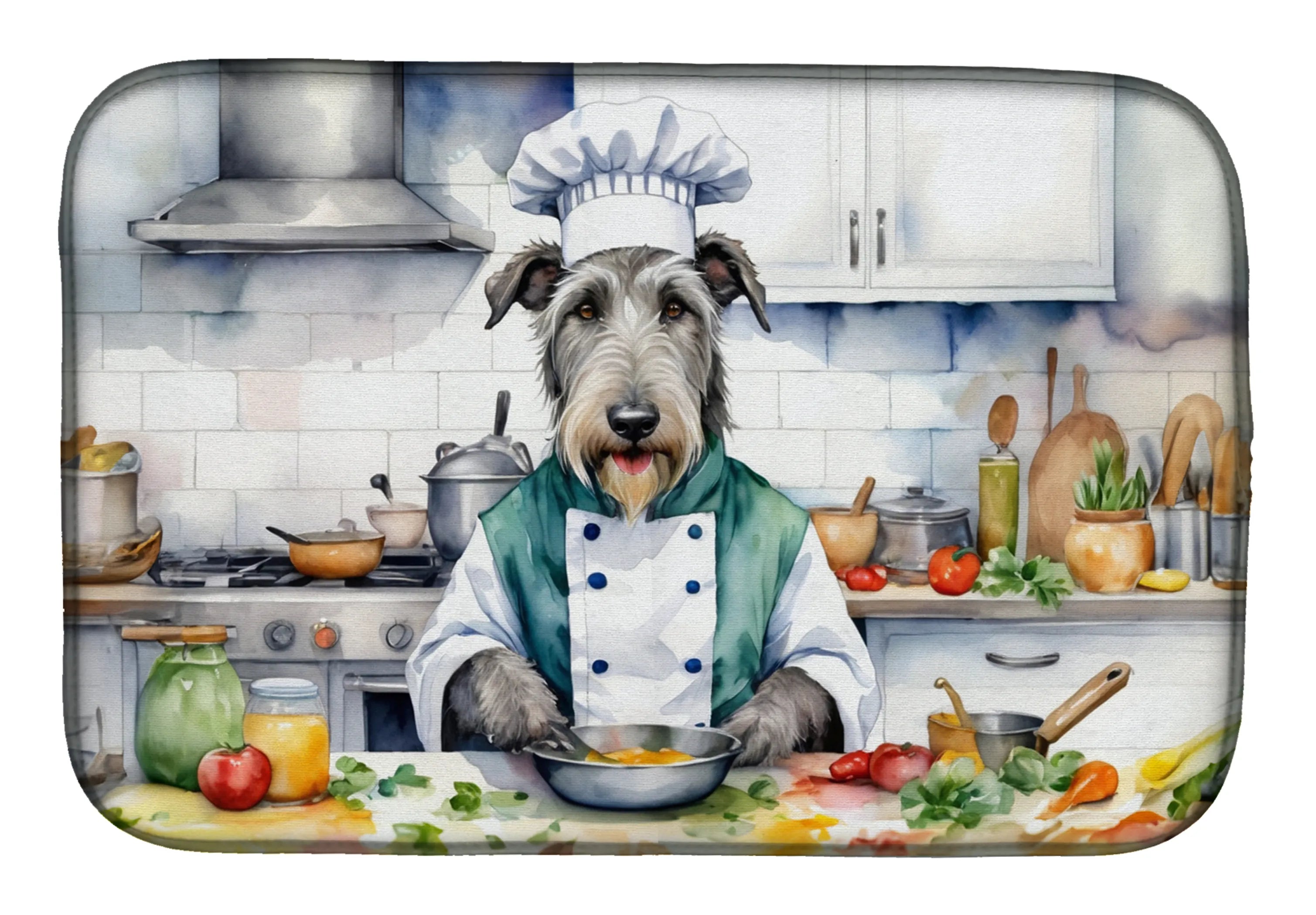The Dog Chef Dish Drying Mat - Size: 14  X 21" | Pack Of: 1 | Collection name: The dog chef