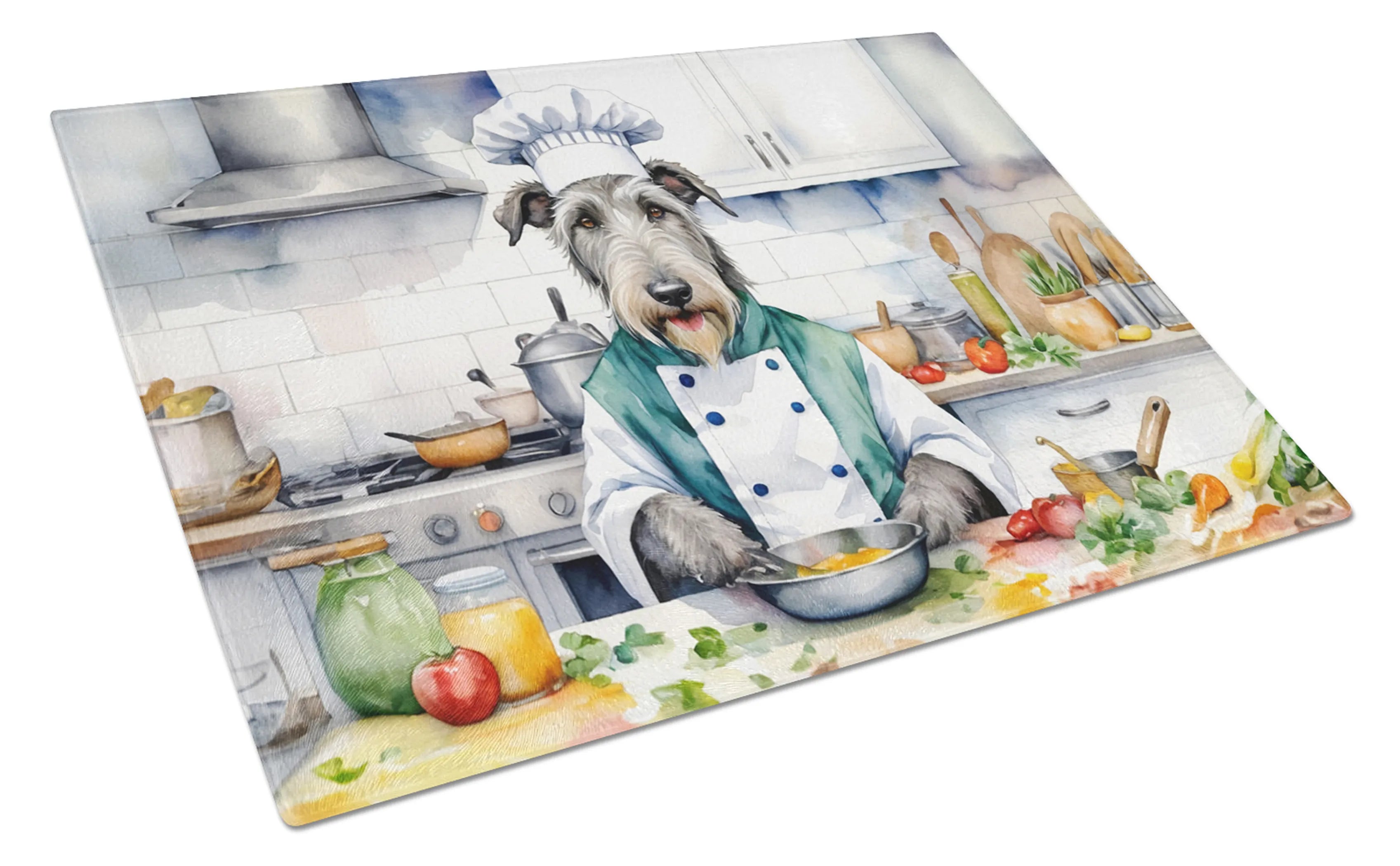 The Dog Chef Glass Cutting Board - Size: LARGE | Pack Of: 1 | Collection name: The dog chef