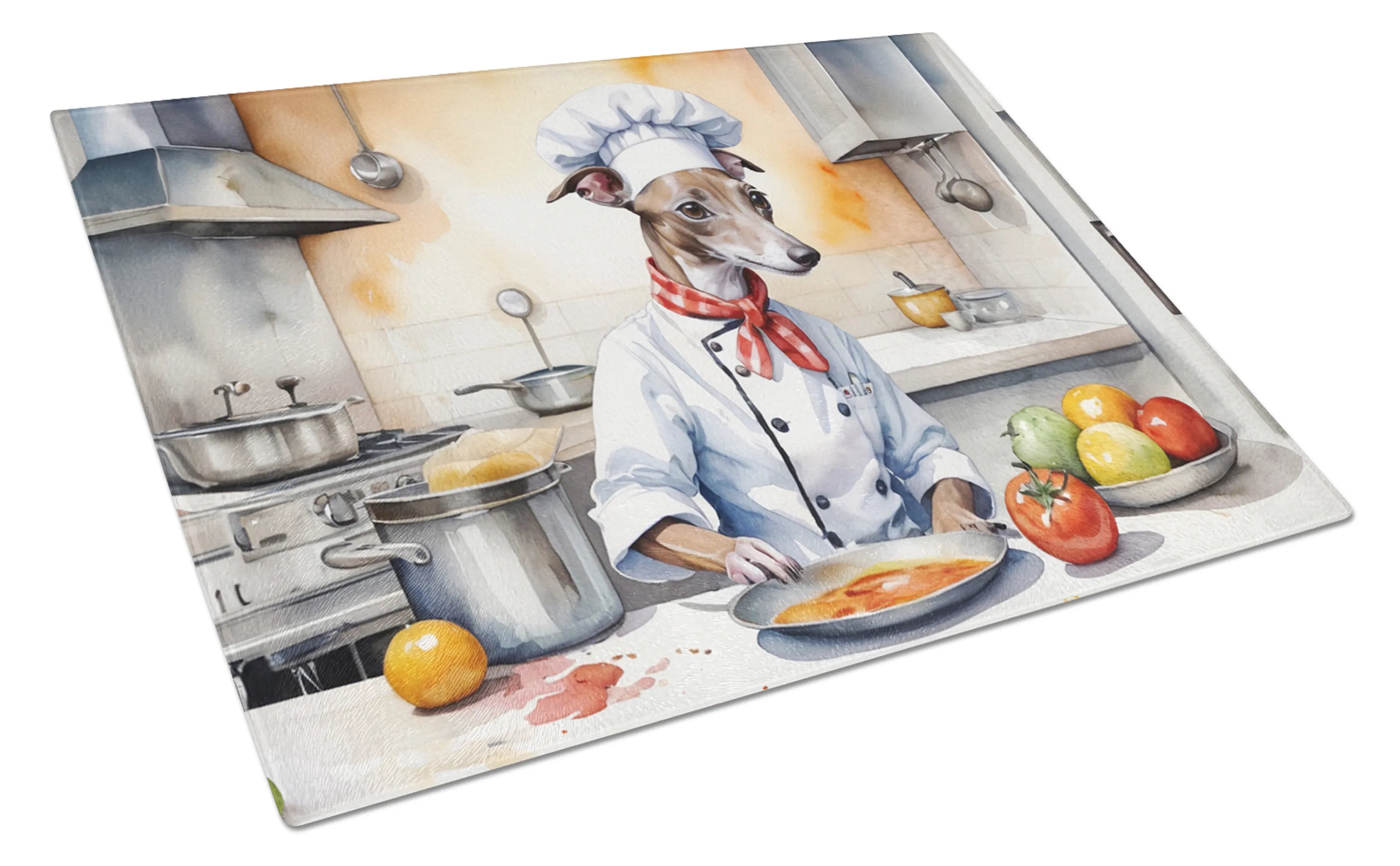 The Dog Chef Glass Cutting Board - Size: LARGE | Pack Of: 1 | Collection name: The dog chef