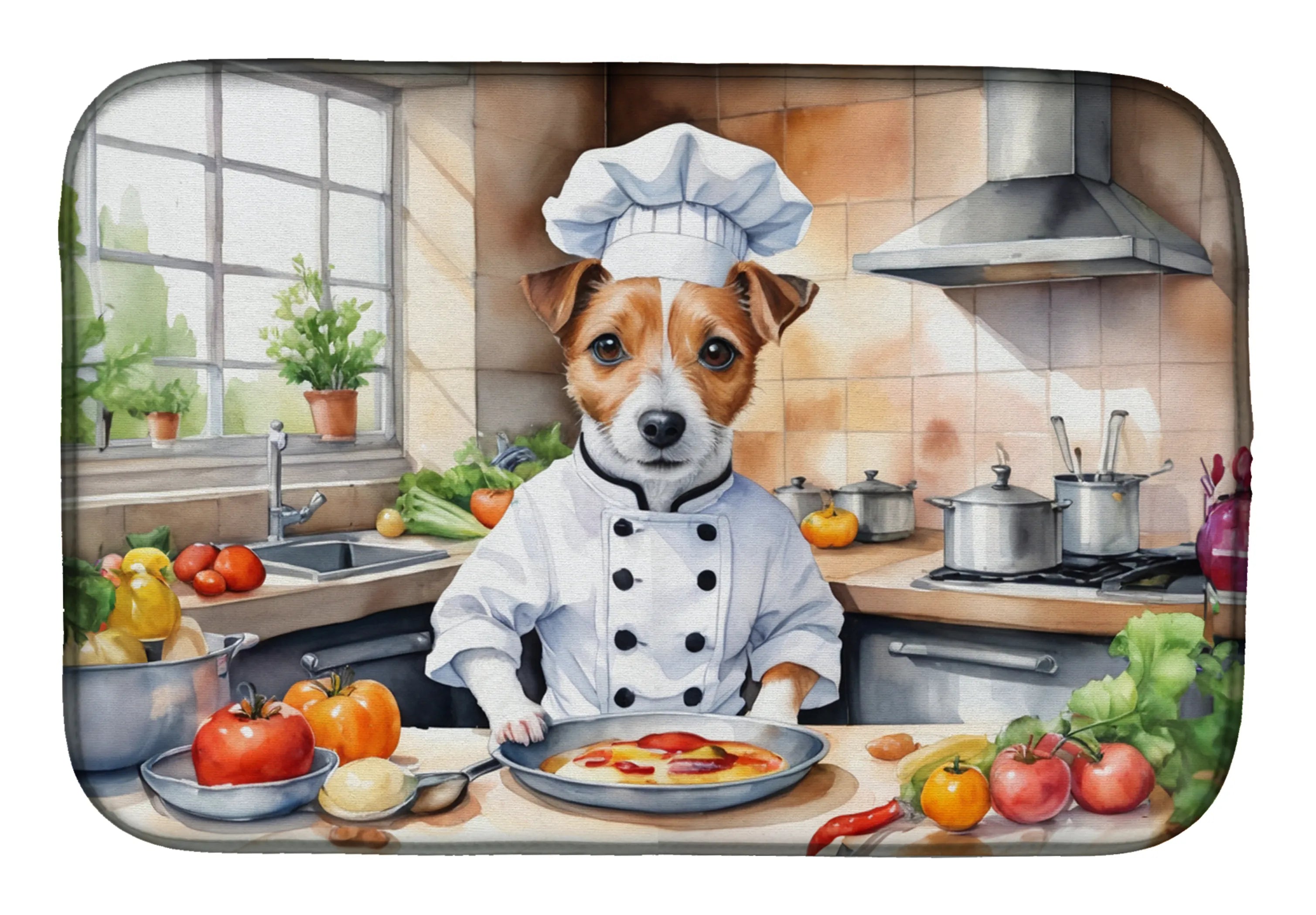 The Dog Chef Dish Drying Mat - Size: 14  X 21" | Pack Of: 1 | Collection name: The dog chef