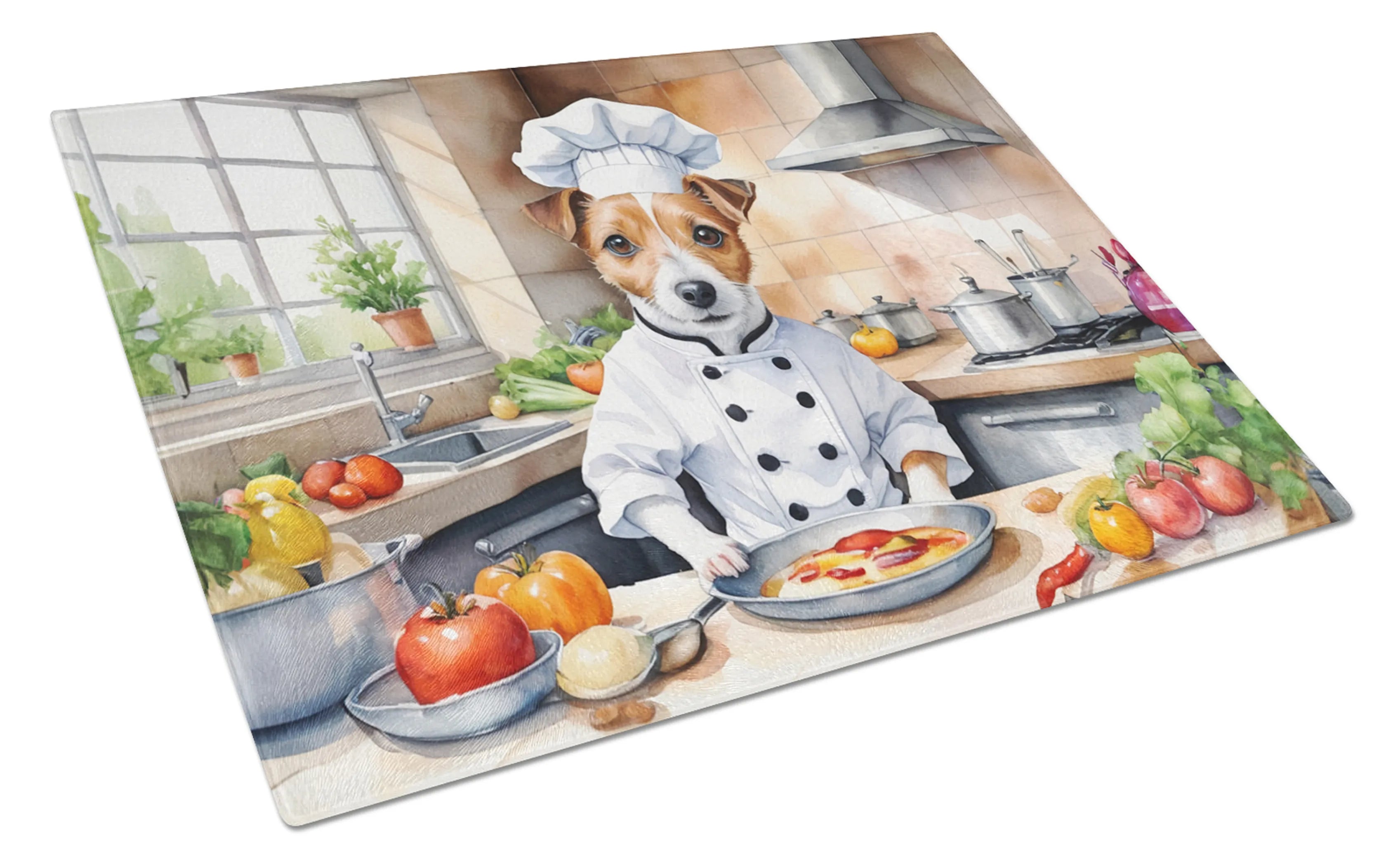 The Dog Chef Glass Cutting Board - Size: LARGE | Pack Of: 1 | Collection name: The dog chef