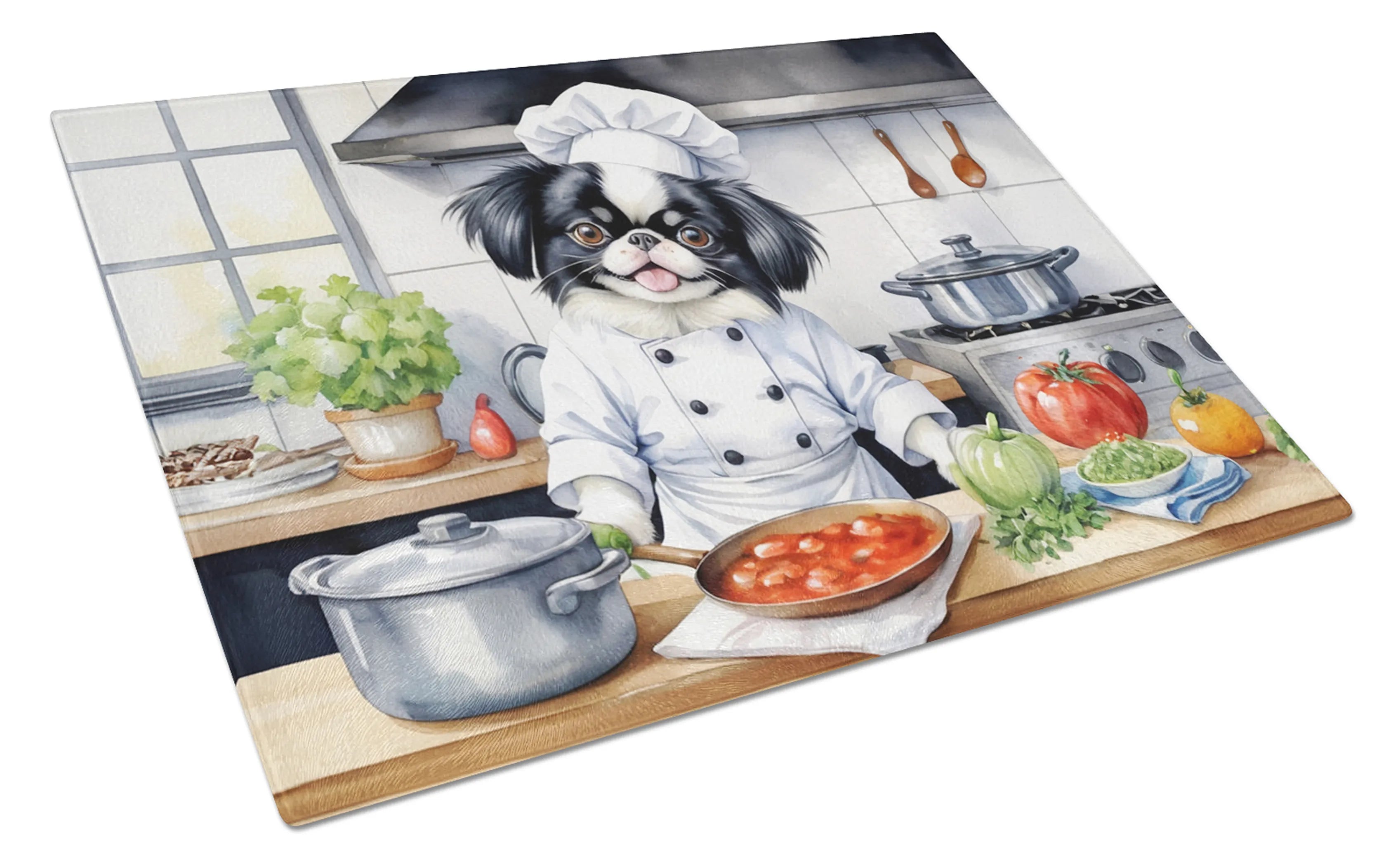 The Dog Chef Glass Cutting Board - Size: LARGE | Pack Of: 1 | Collection name: The dog chef