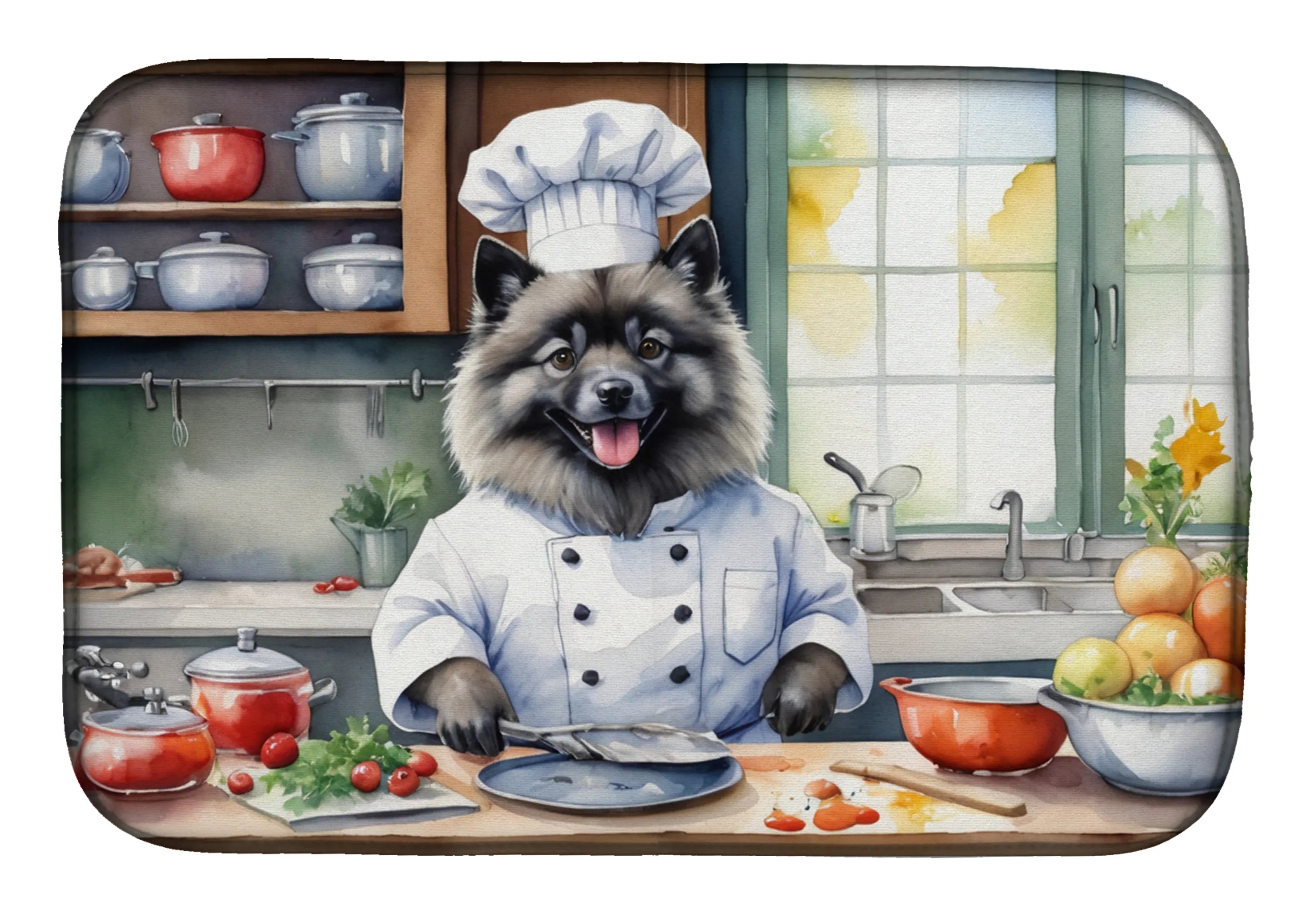 The Dog Chef Dish Drying Mat - Size: 14  X 21" | Pack Of: 1 | Collection name: The dog chef