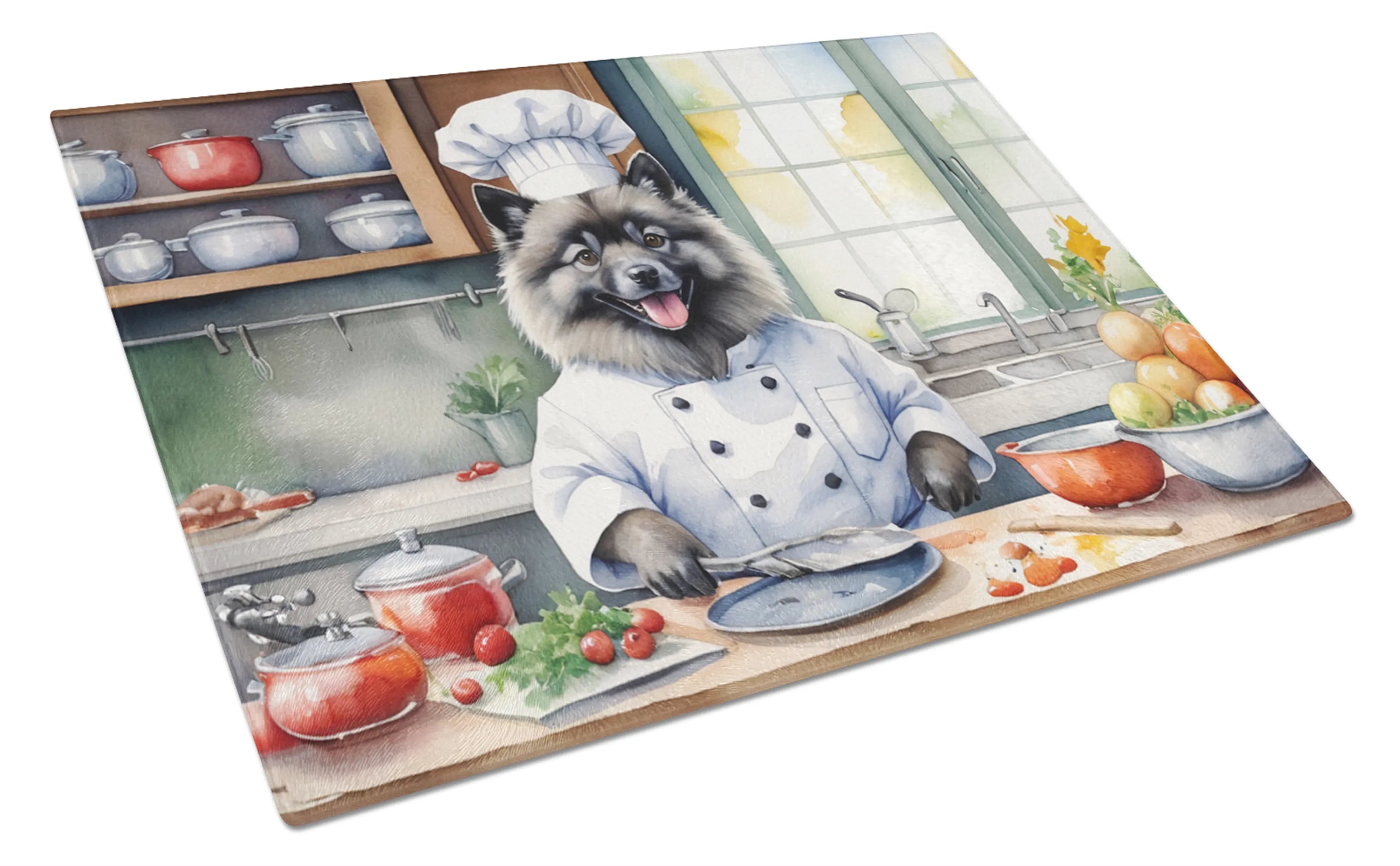 The Dog Chef Glass Cutting Board - Size: LARGE | Pack Of: 1 | Collection name: The dog chef