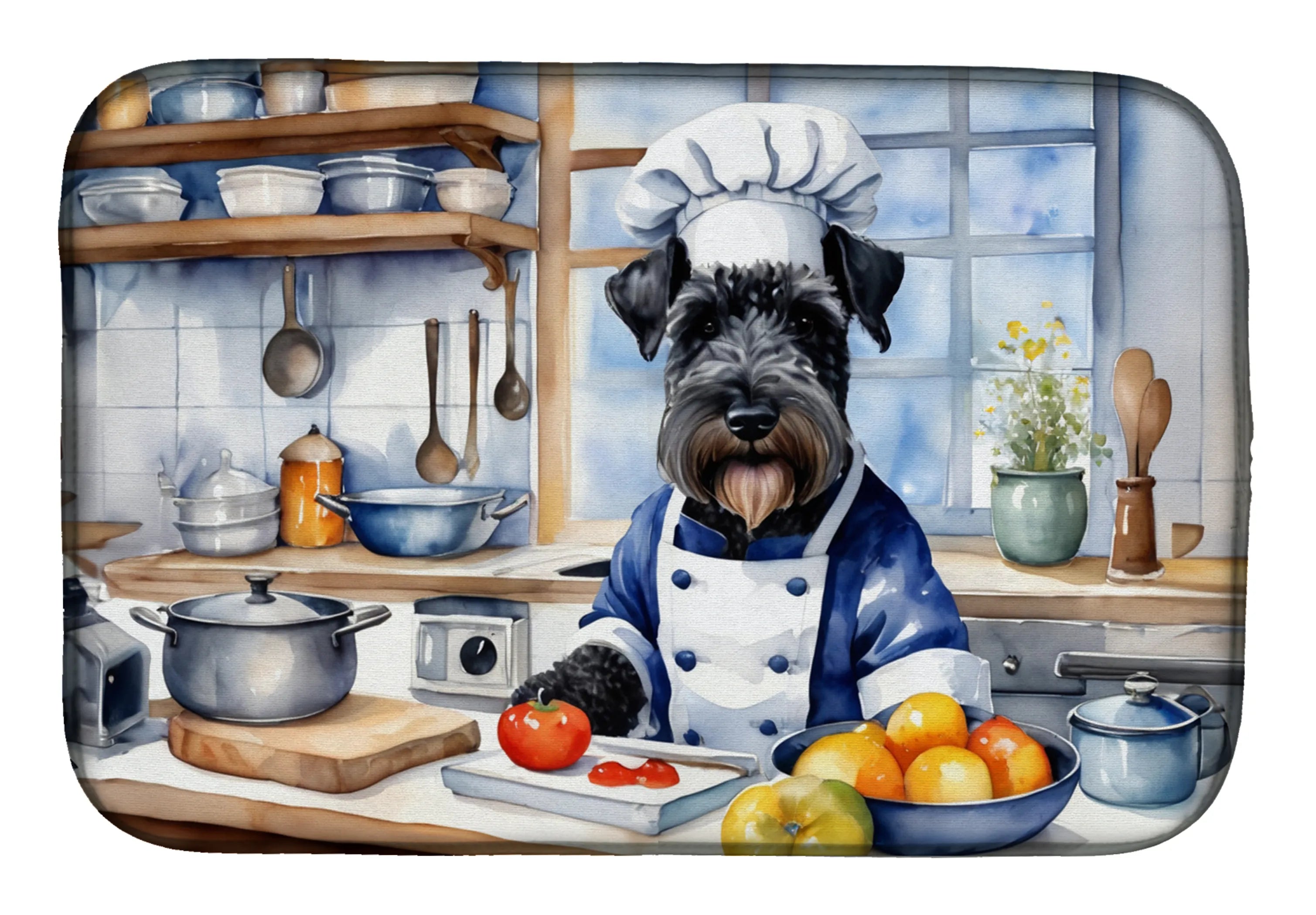 The Dog Chef Dish Drying Mat - Size: 14  X 21" | Pack Of: 1 | Collection name: The dog chef