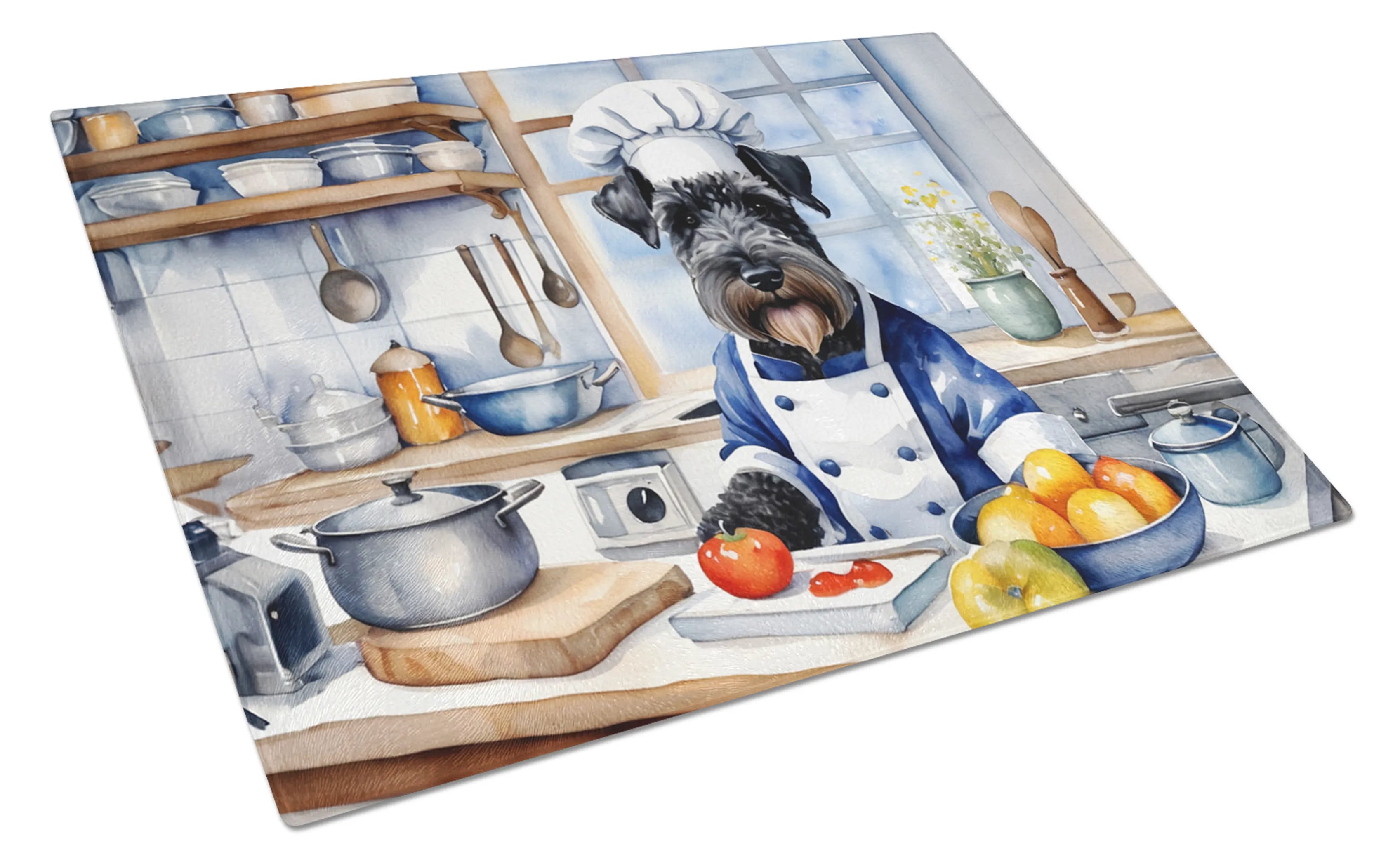 The Dog Chef Glass Cutting Board - Size: LARGE | Pack Of: 1 | Collection name: The dog chef