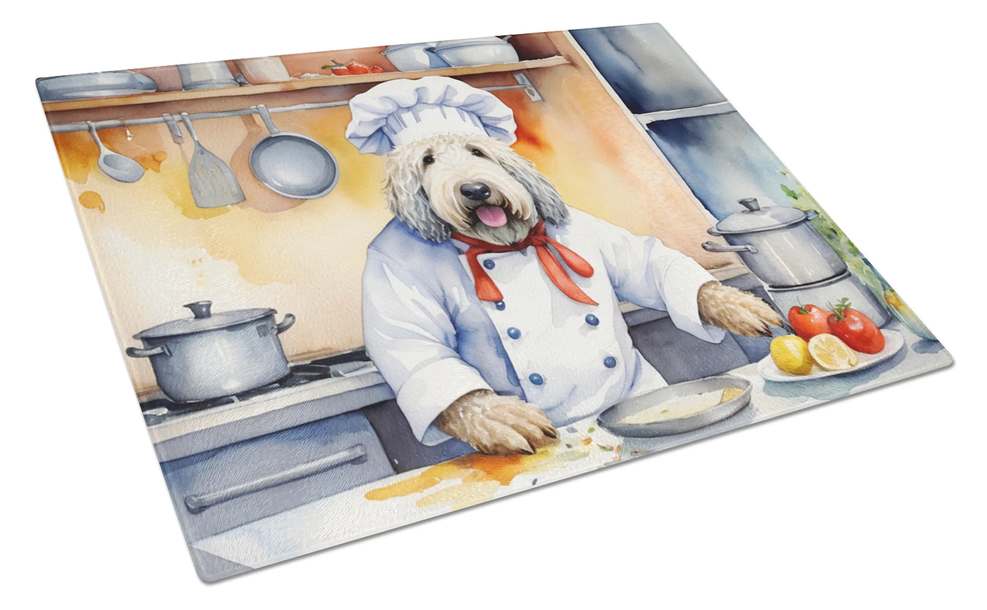 The Dog Chef Glass Cutting Board - Size: LARGE | Pack Of: 1 | Collection name: The dog chef