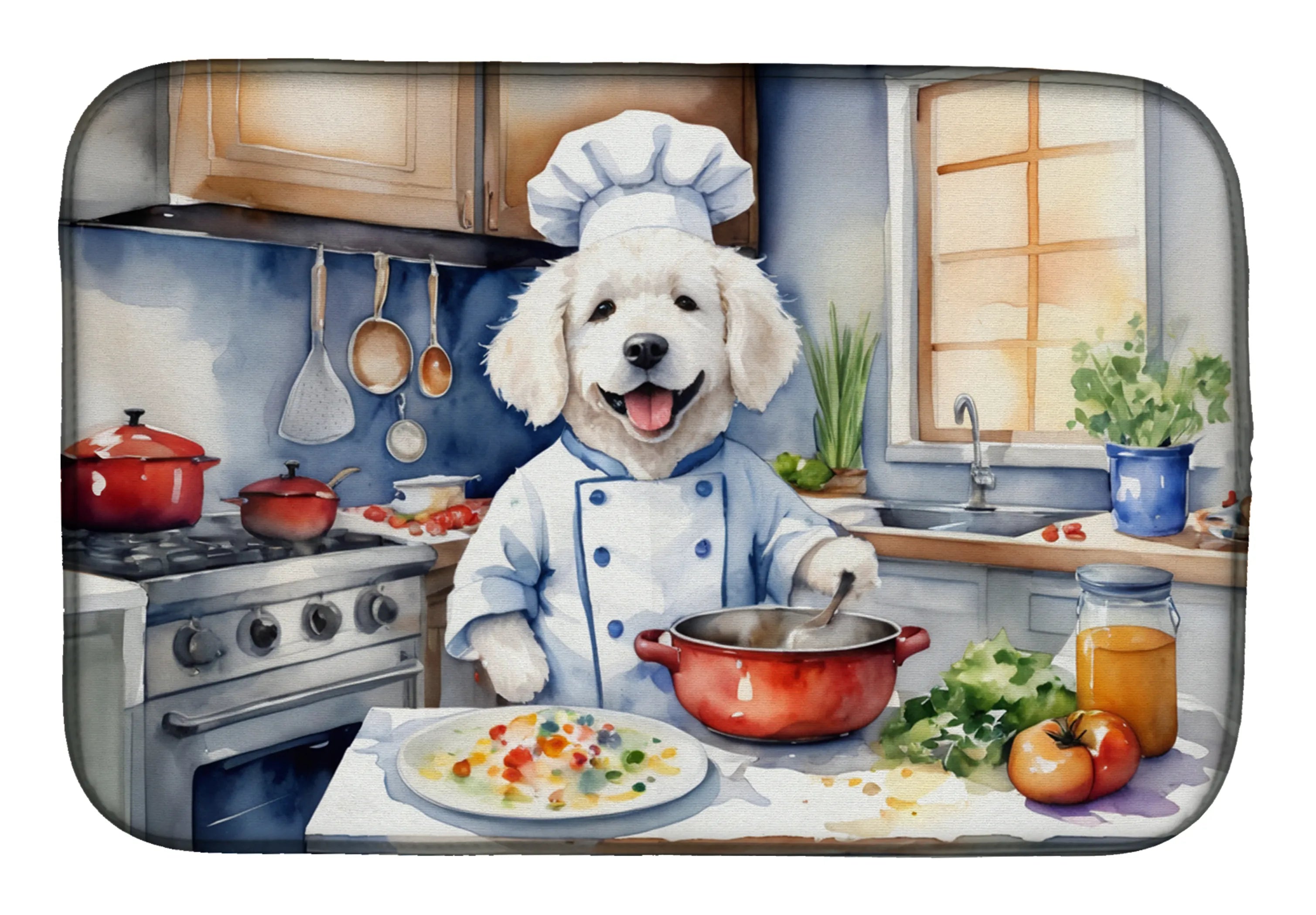 The Dog Chef Dish Drying Mat - Size: 14  X 21" | Pack Of: 1 | Collection name: The dog chef