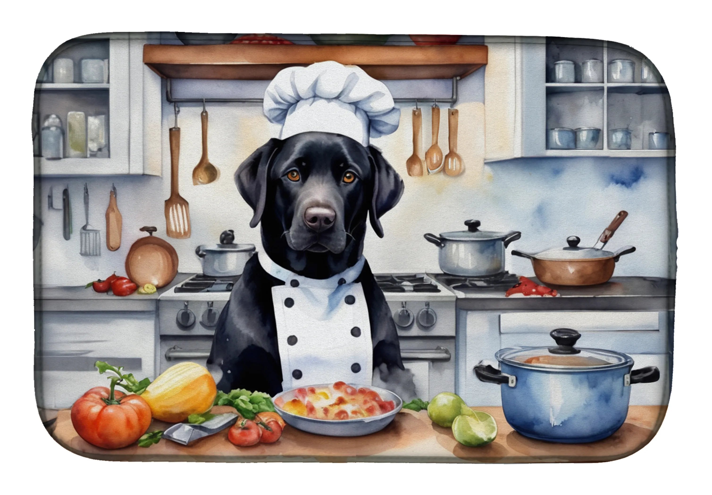 The Dog Chef Dish Drying Mat - Size: 14  X 21" | Pack Of: 1 | Collection name: The dog chef
