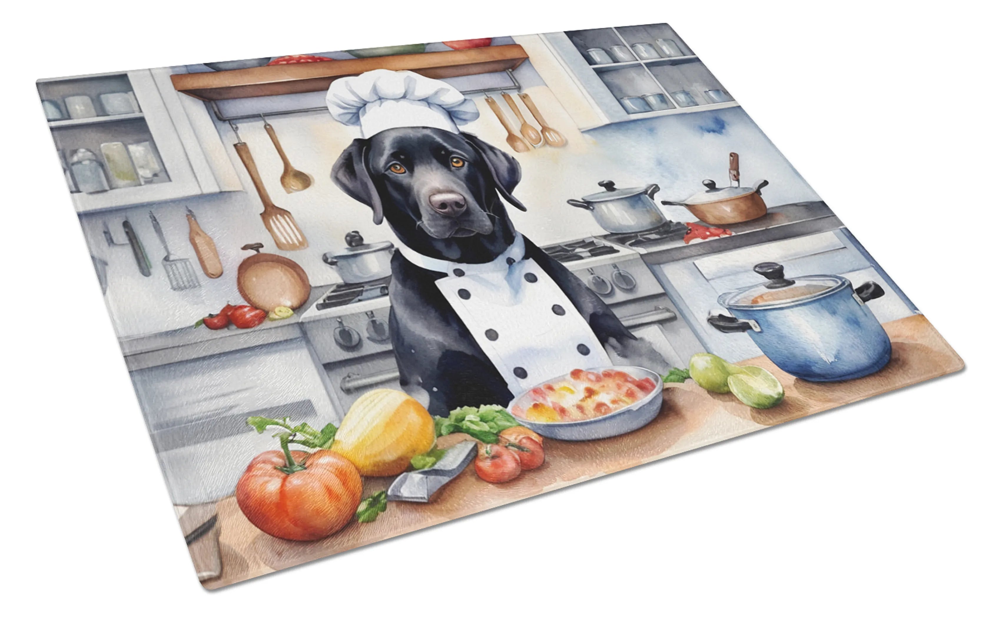 The Dog Chef Glass Cutting Board - Size: LARGE | Pack Of: 1 | Collection name: The dog chef