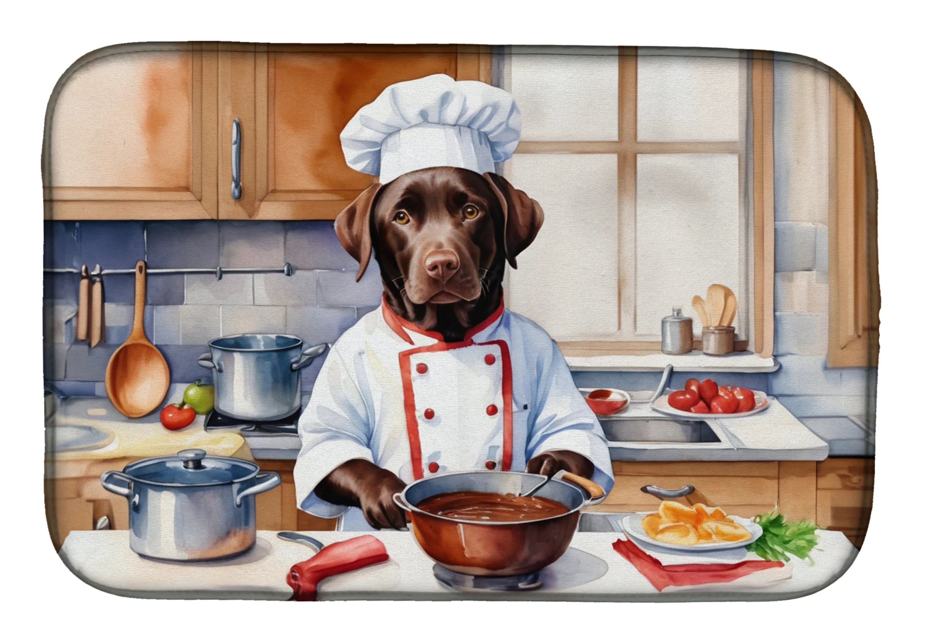 The Dog Chef Dish Drying Mat - Size: 14  X 21" | Pack Of: 1 | Collection name: The dog chef